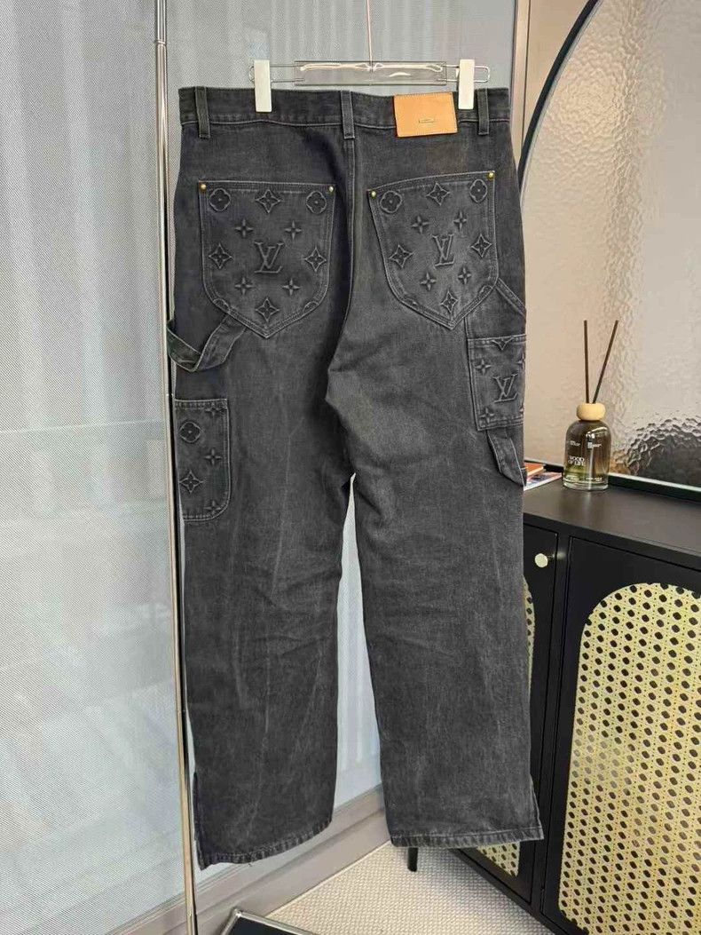 Other Louis Vuitton SS 24 Black and Grey embossed dark print woo Size US 32 / EU 48 - 2 Thumbnail