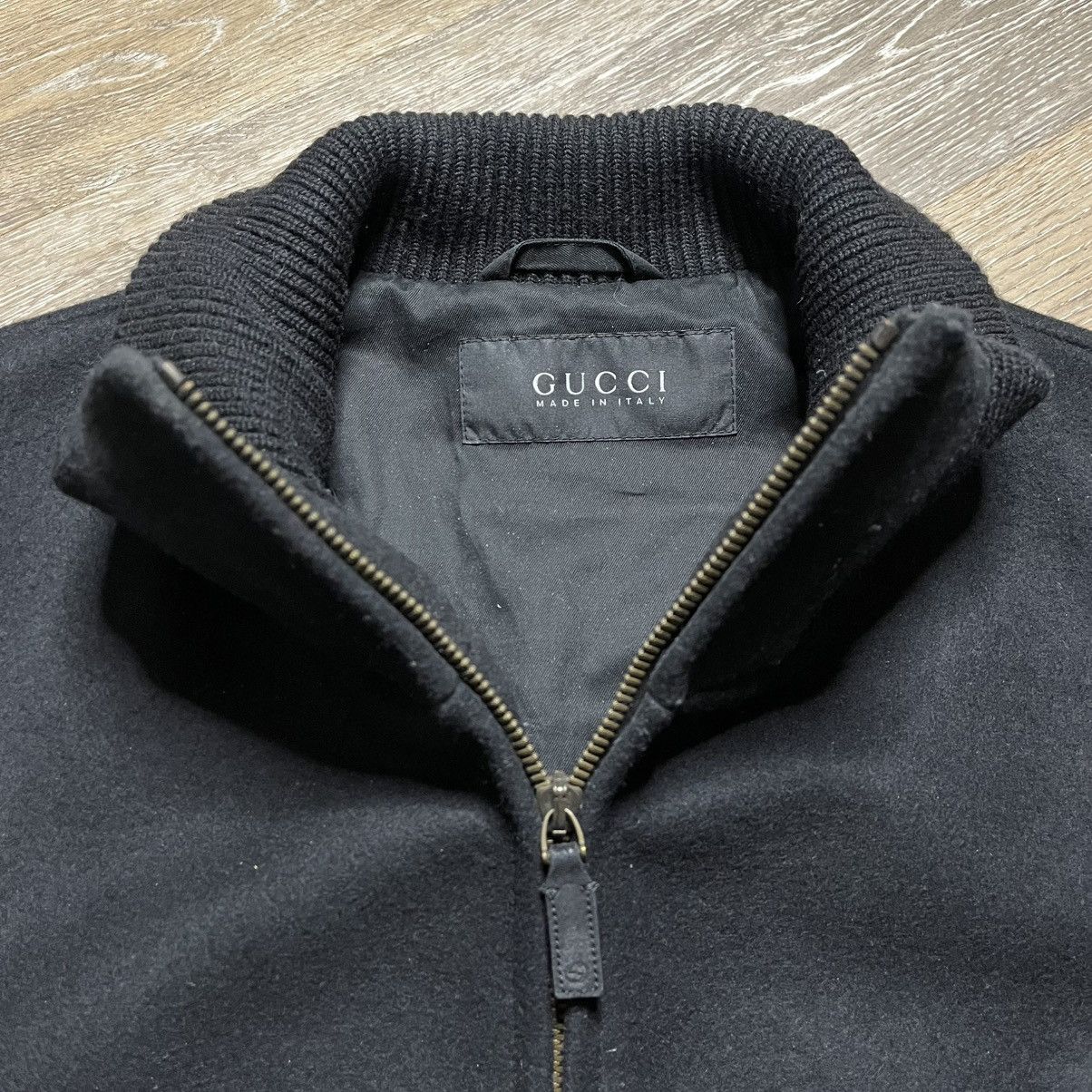 Gucci RARE 2013 gucci black wool bomber Size US XXL / EU 58 / 5 - 4 Thumbnail