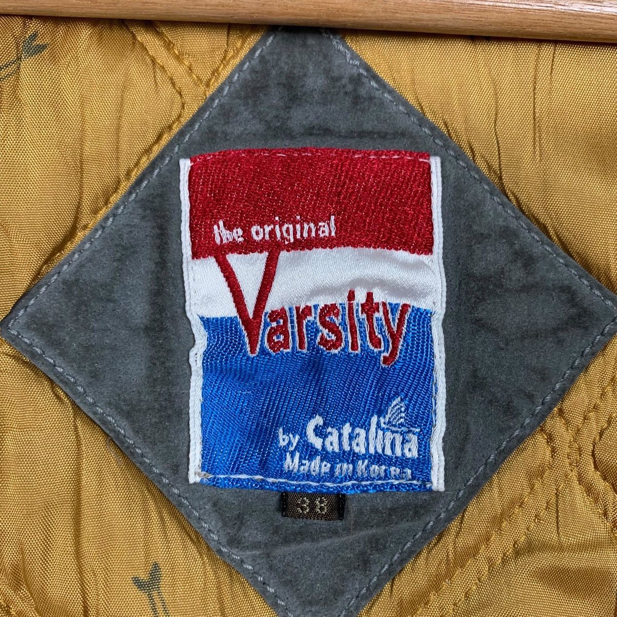 Catalina CATALINA Leather Varsity Bomber Jacket #2181-C96 Size US XS / EU 42 / 0 - 15 Thumbnail