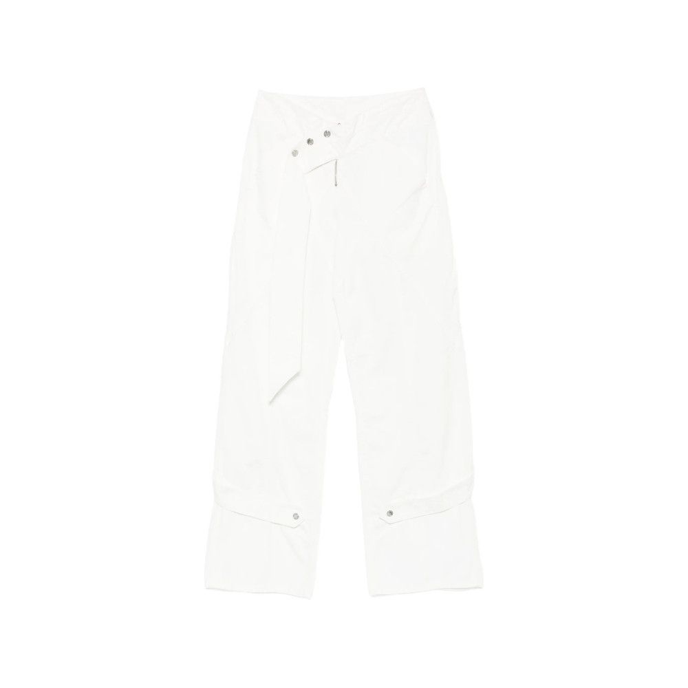 Blumarine Blumarine WHITE Trousers - Straight Trousers Size 28" / US 6 / IT 42 - 1 Thumbnail