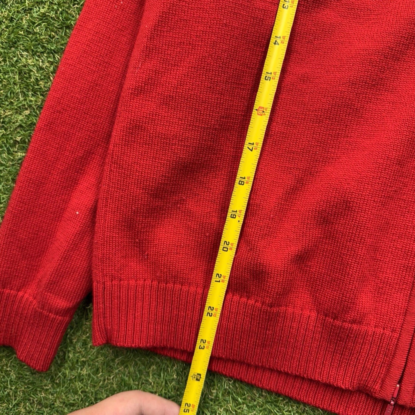 Pendleton VINTAGE Pendleton Women Red Knit Full Zip Merino Wool Sweater M Medium Jacket Size M / US 6-8 / IT 42-44 - 4 Thumbnail