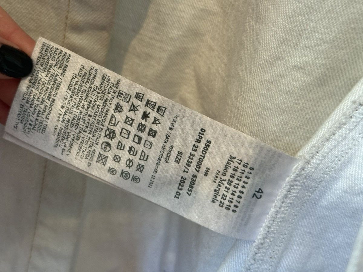 Maison Margiela Maison Margiela selvedge oversized white denim jacket Size US L / EU 52-54 / 3 - 6 Thumbnail