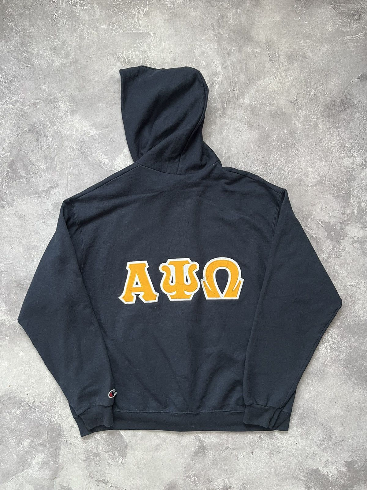 Champion Vintage Champion ΑΨΩ “Brother Ben Affleck” Zip Hoodie Blue Size US XL / EU 56 / 4 - 2 Thumbnail