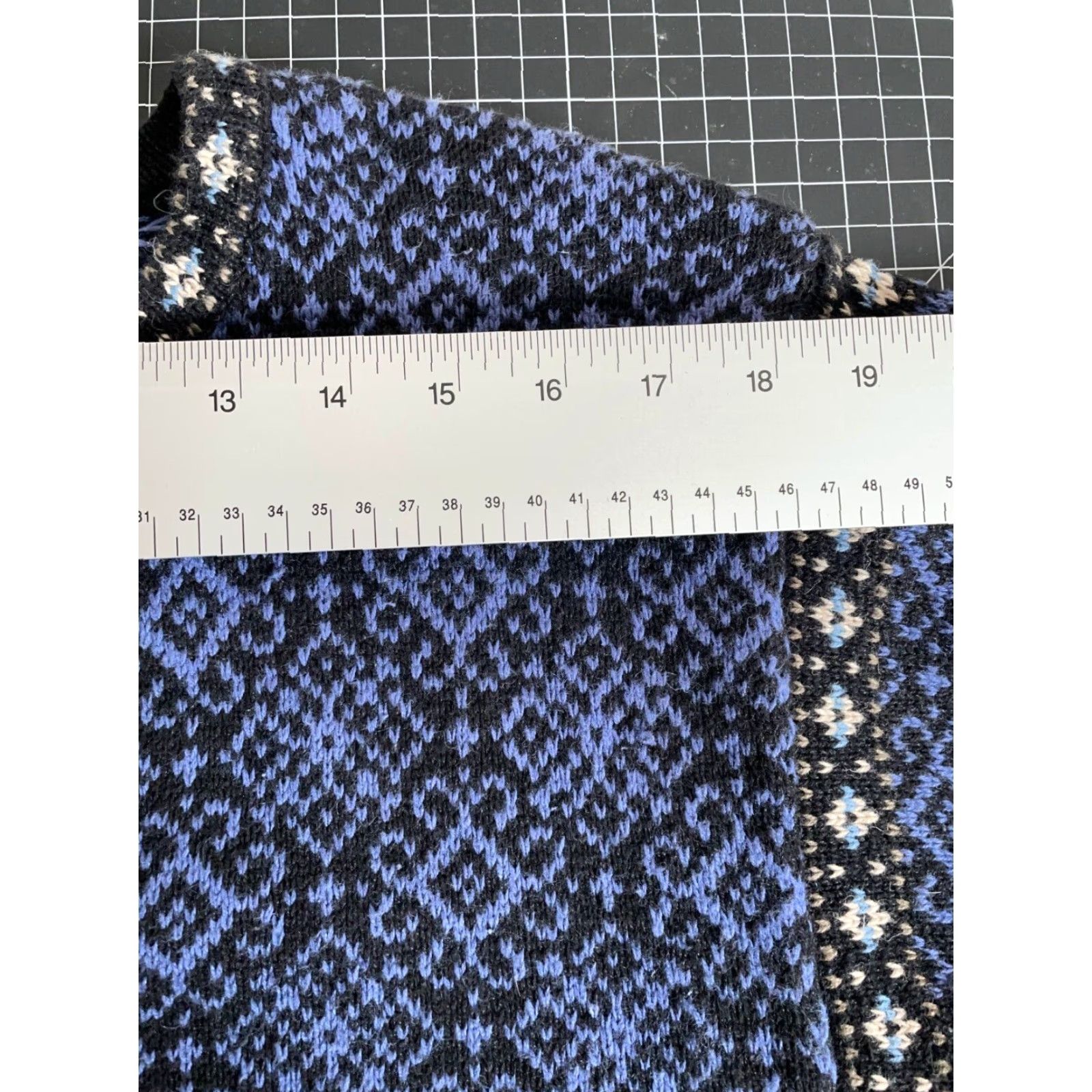 Vintage VINTAGE Nomadic Traders Women's Sweater Cardigan Size Medium Blue Geometric Pattern Casual Retro Knit Fall Winter Size M / US 6-8 / IT 42-44 - 7 Thumbnail