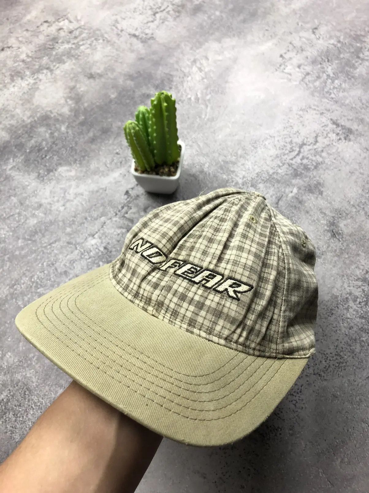 No Fear NO FEAR Hype Made in USA Checkered Rare Vintage Cap Red Tag Size ONE SIZE - 1 Thumbnail