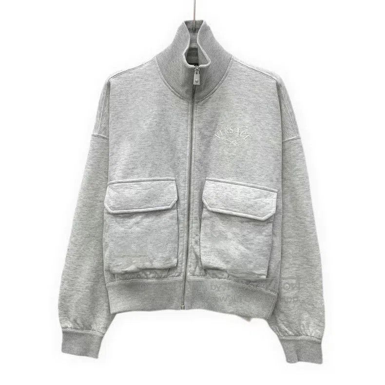 Versace Versace Gray Logo Embroidered Tracksuit. Size US M / EU 48-50 / 2 - 1 Thumbnail