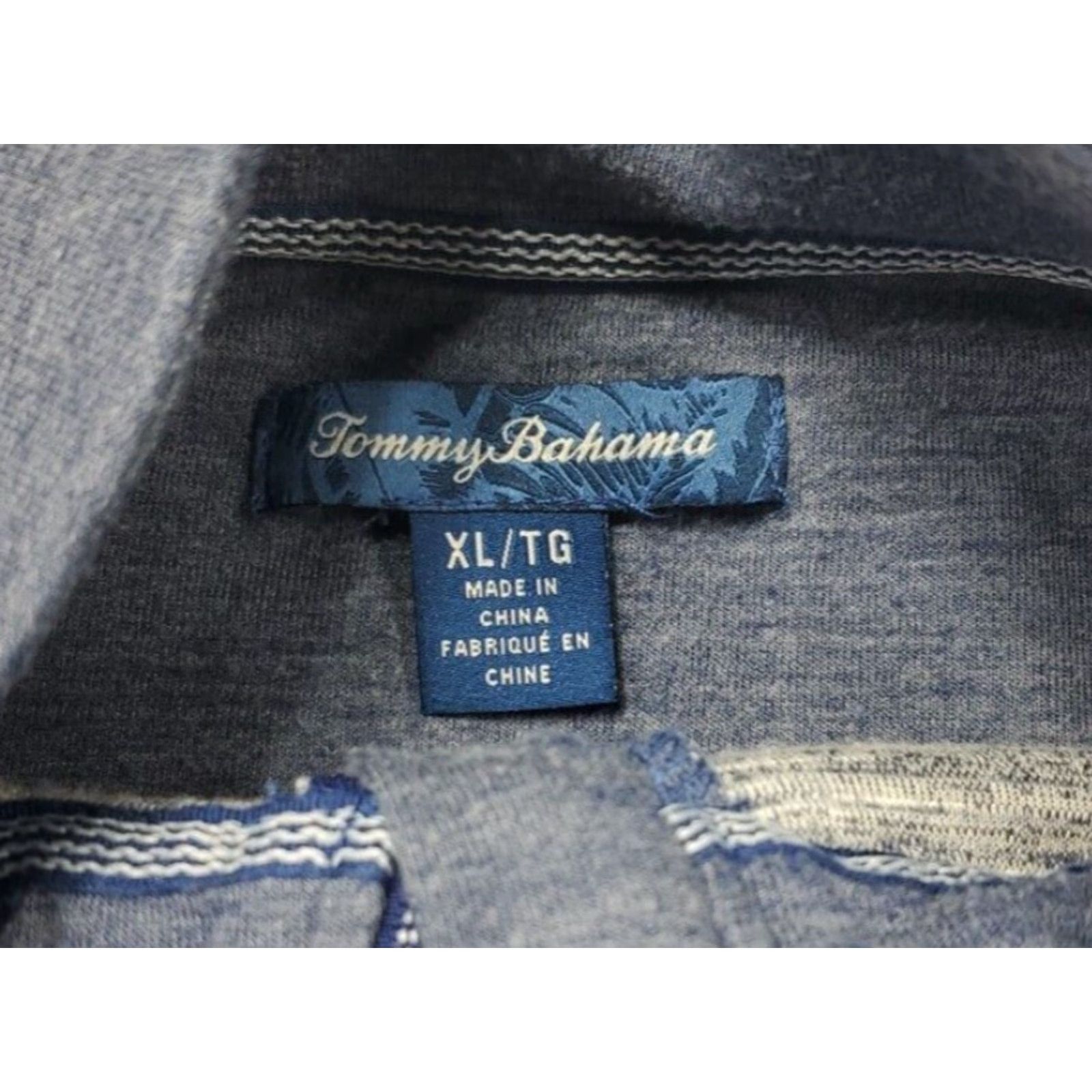 Tommy Bahama Tommy Bahama Pullover 1/4 Zip Long Sleeve Mens XL Blue Gray Heather Casual Size US XXL / EU 58 / 5 - 6 Thumbnail