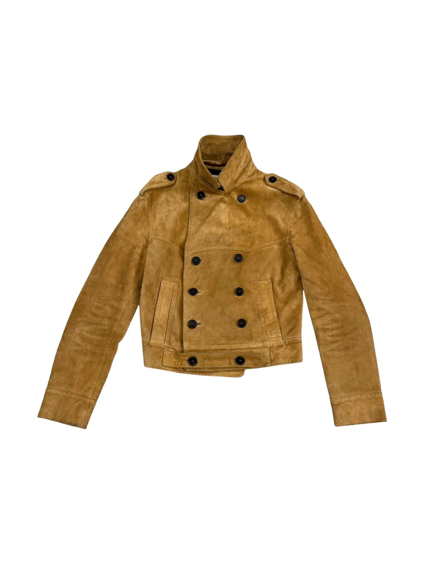 Saint Laurent Paris Saint Laurent Suede Napoleon Jacket Size 34 Size XS / US 0-2 / IT 36-38 - 1 Thumbnail