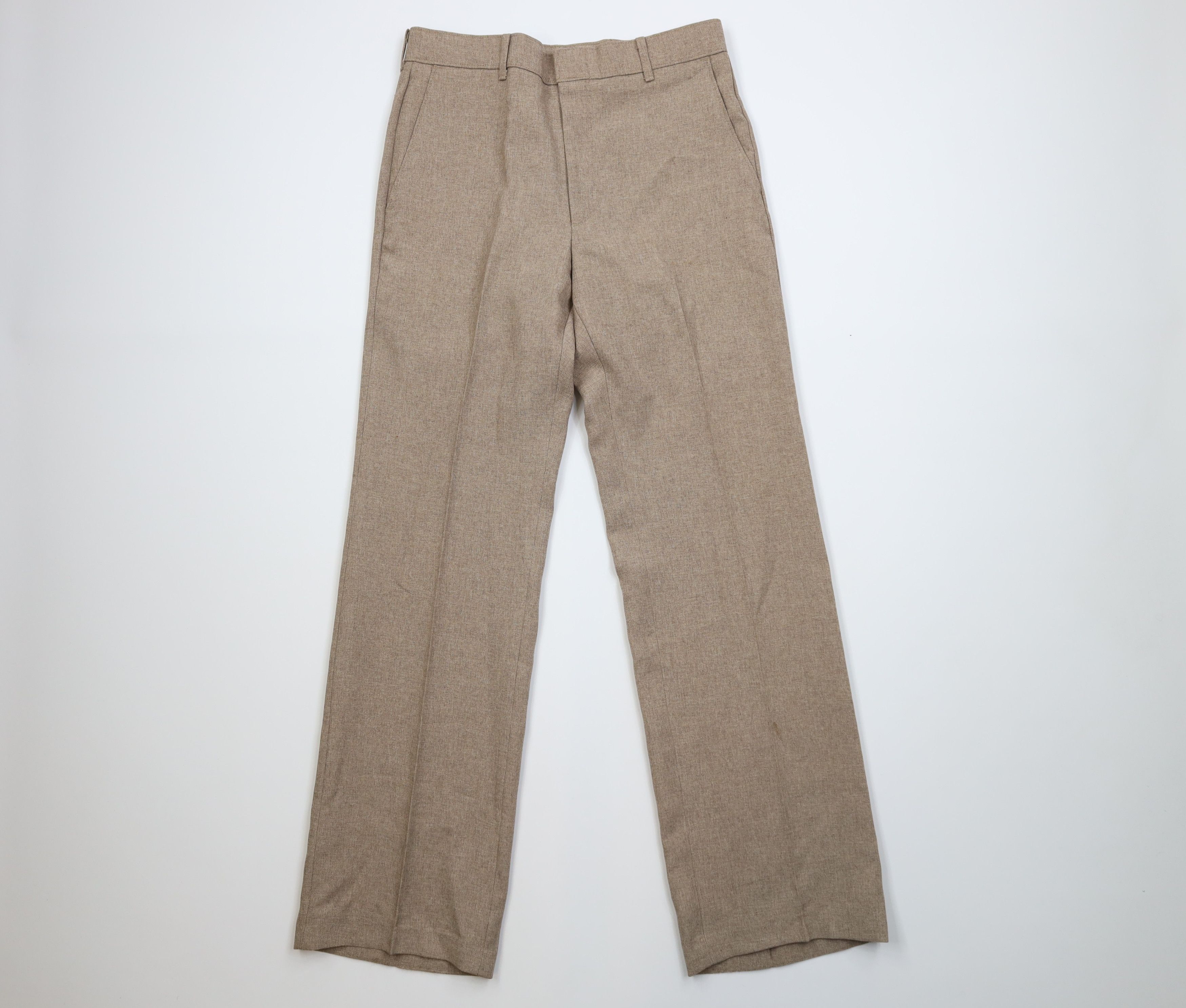 Levi's Vintage 70s Levis Wide Leg Chino Pants Heather Brown USA Size US 30 / EU 46 - 1 Thumbnail
