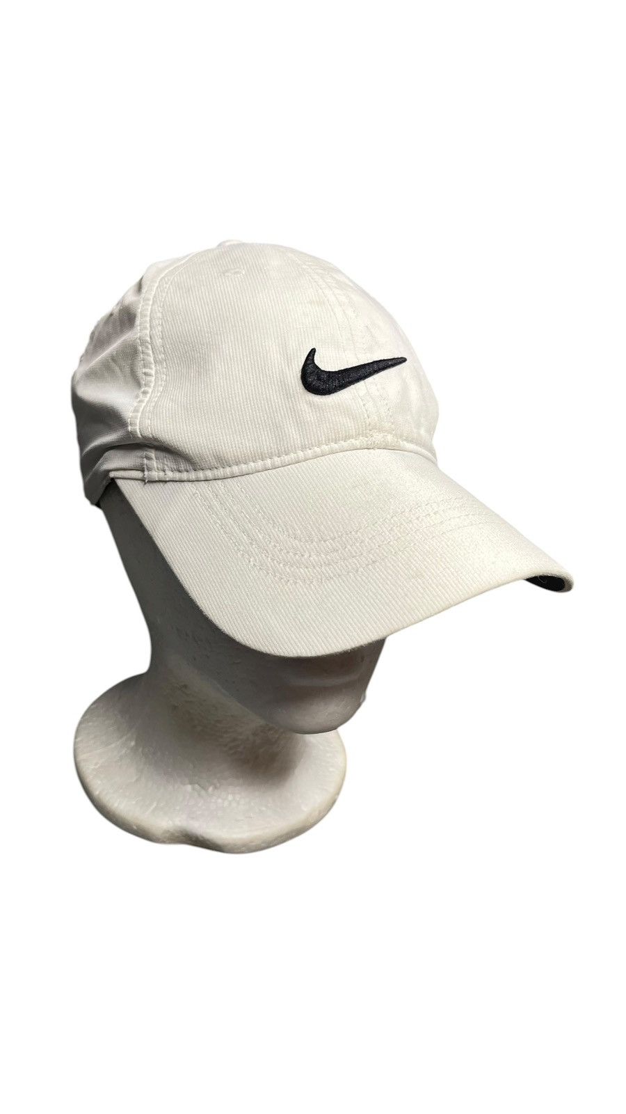 Nike Y2K Nike Golf White Hat with Black Swoosh Snapback Size ONE SIZE - 6 Thumbnail