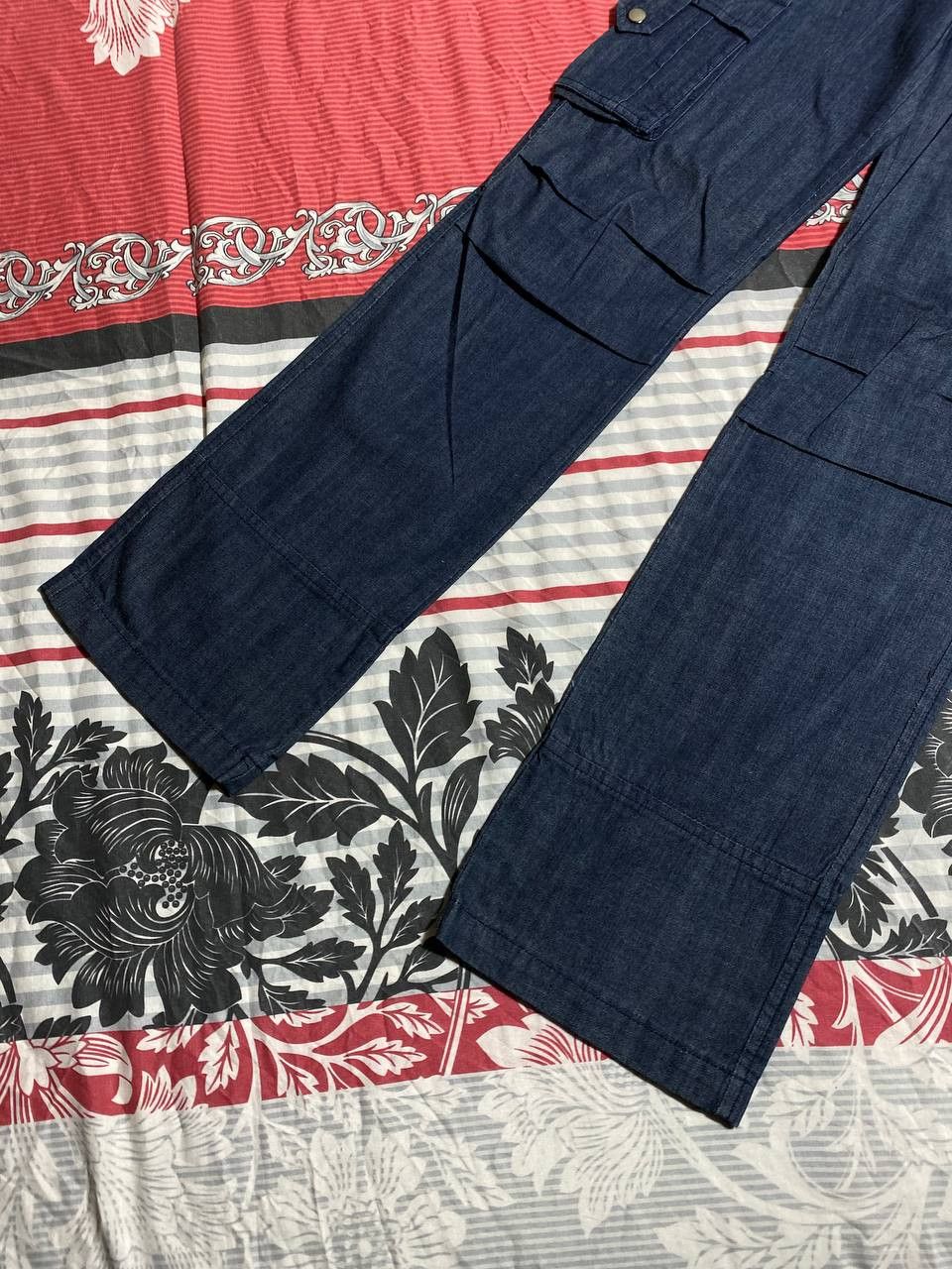 Japanese Brand Crazy Crash Dirty Baggy Faded Jean Japan Avant Garde Style Size US 29 - 4 Thumbnail