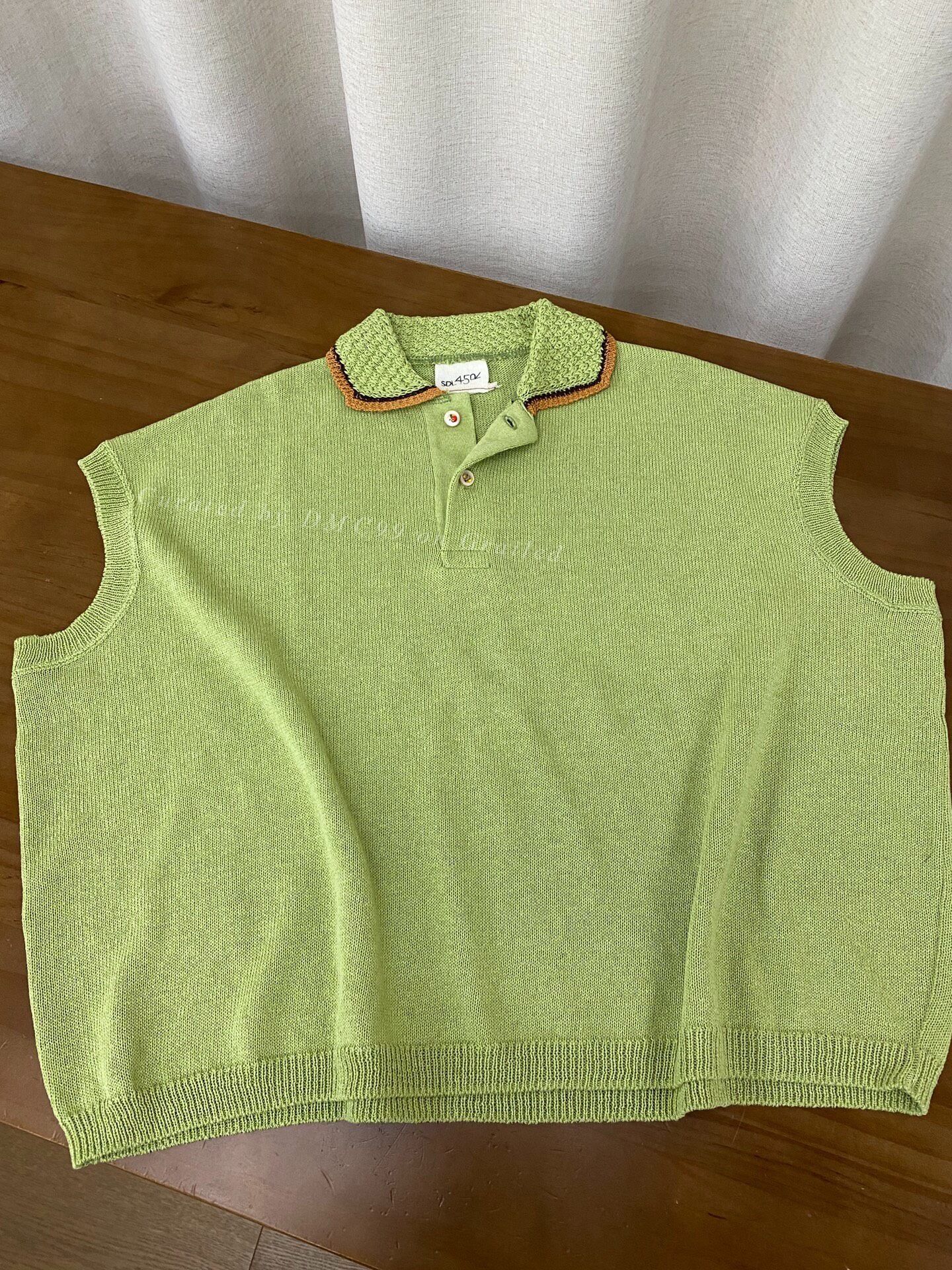 45rpm 45R Cotton Knit Vest Size US M / EU 48-50 / 2 - 1 Thumbnail