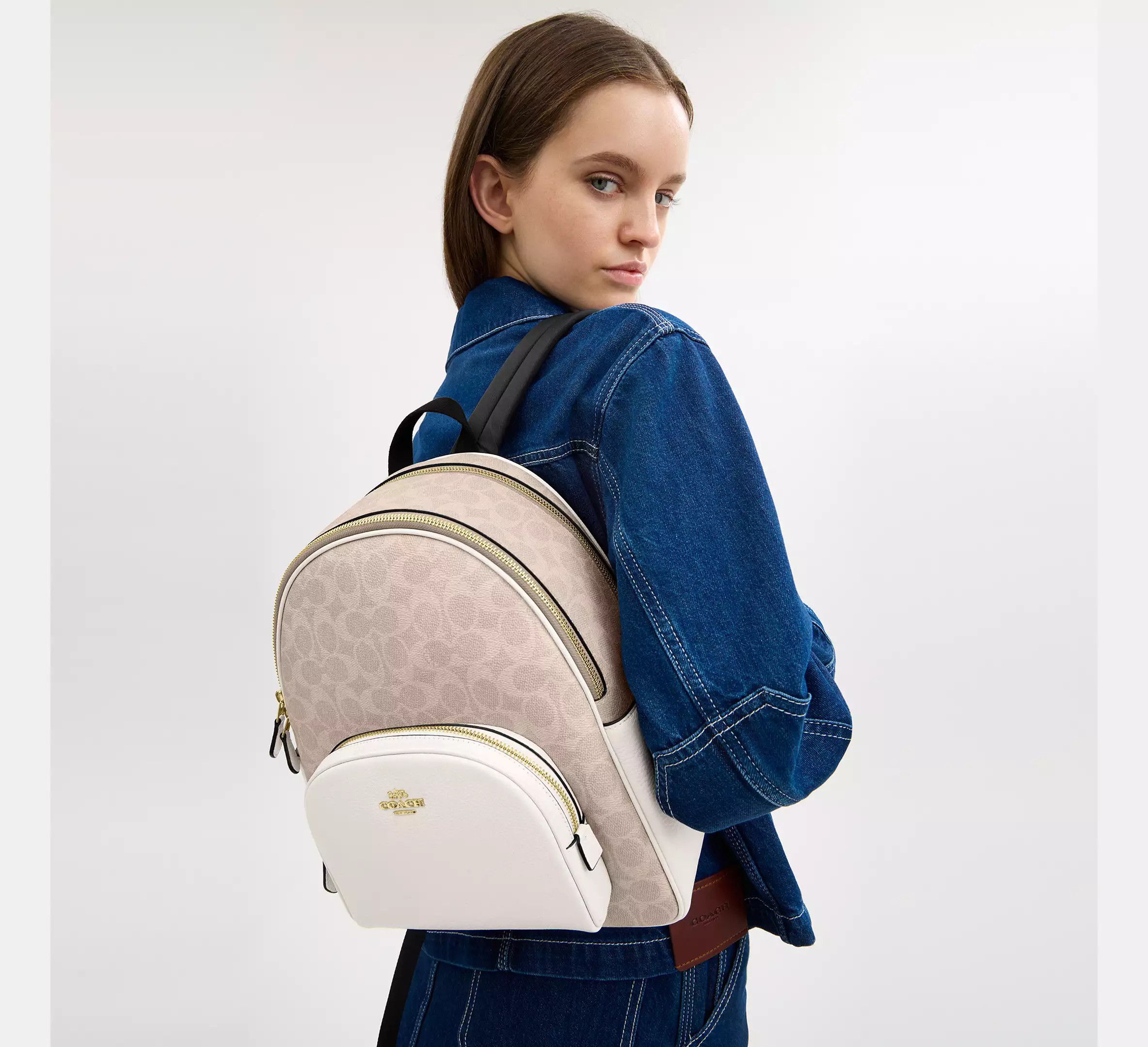 Coach Court Backpack In Signature Canvas CZ176 Size ONE SIZE - 6 Thumbnail