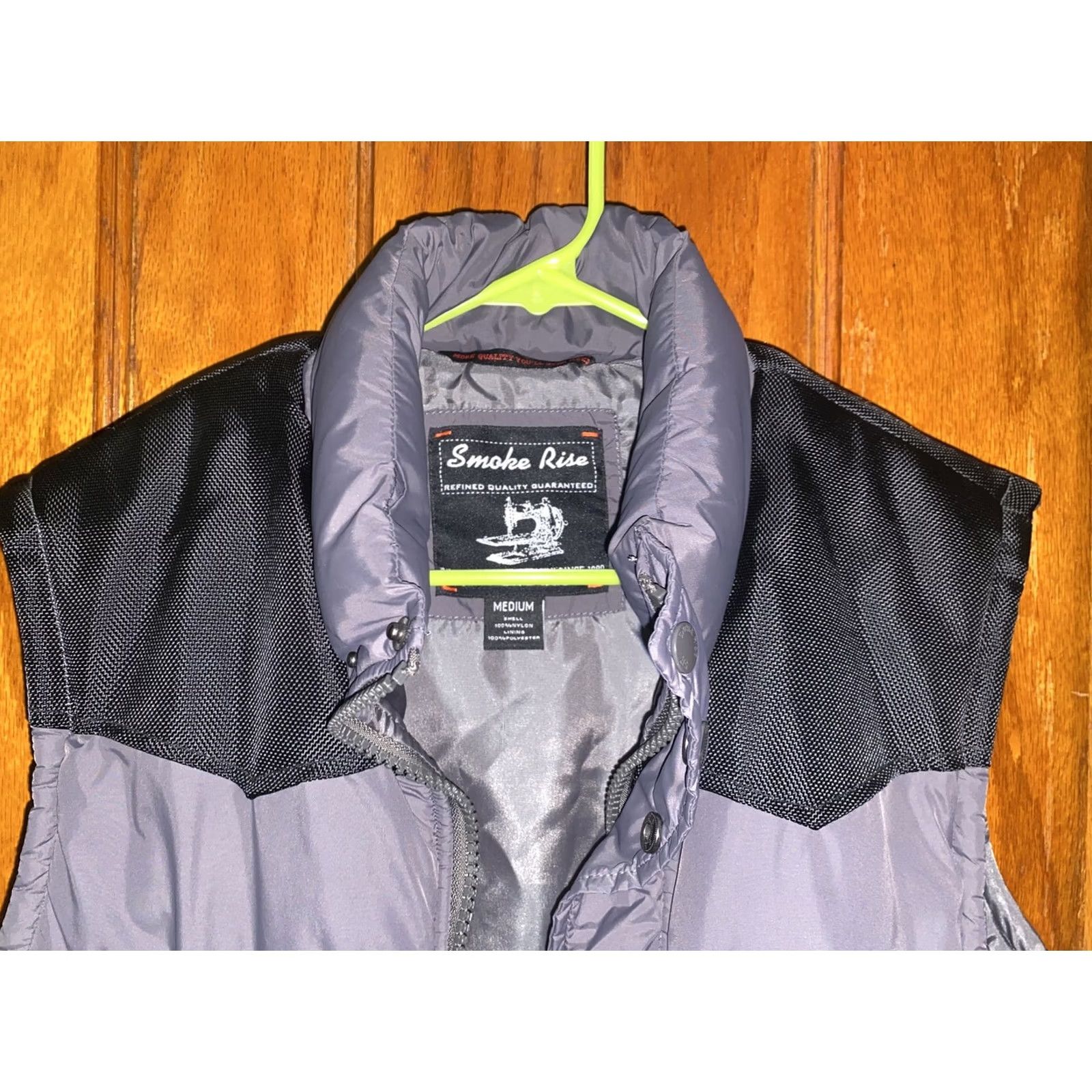Vintage VINTAGE Gray Medium Grays Smoke rise vest Puffer Jacket Nylon Men M Classic Look Vest Mens Size US M / EU 48-50 / 2 - 3 Thumbnail