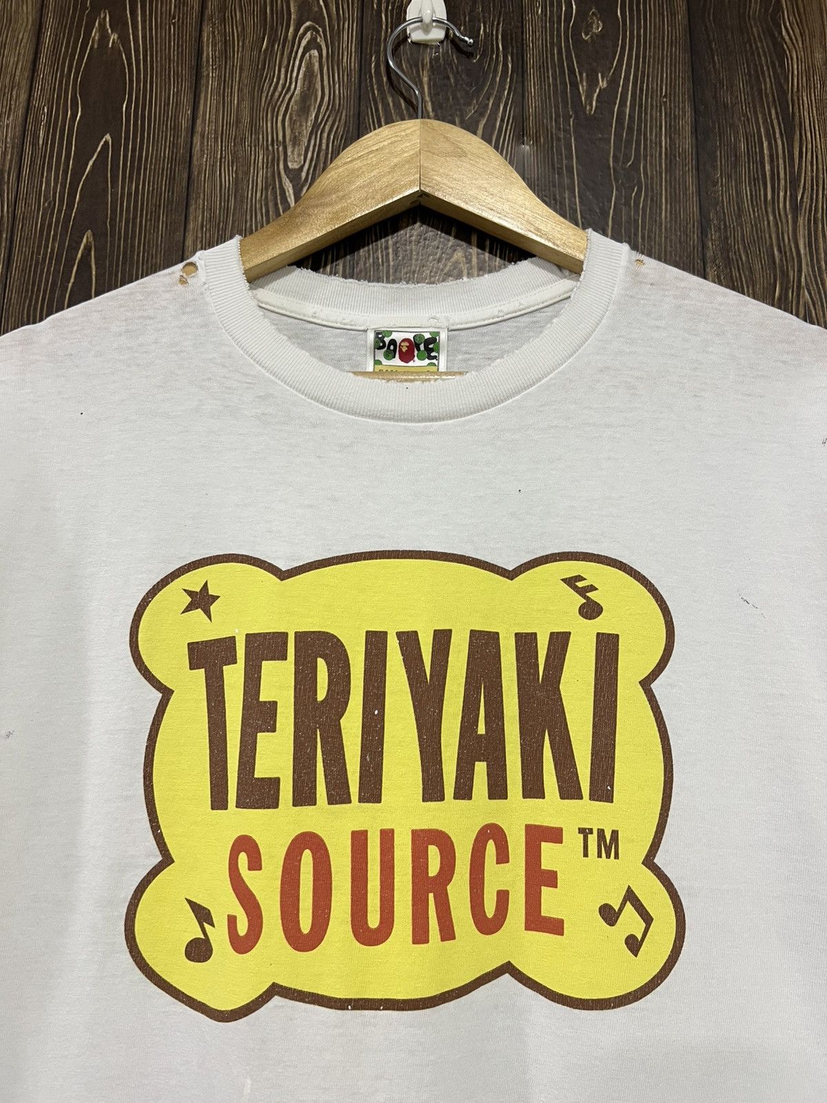Bape Vintage A Bathing Ape Bape Teriyaki Source Distressed Tshirt Size US L / EU 52-54 / 3 - 2 Thumbnail