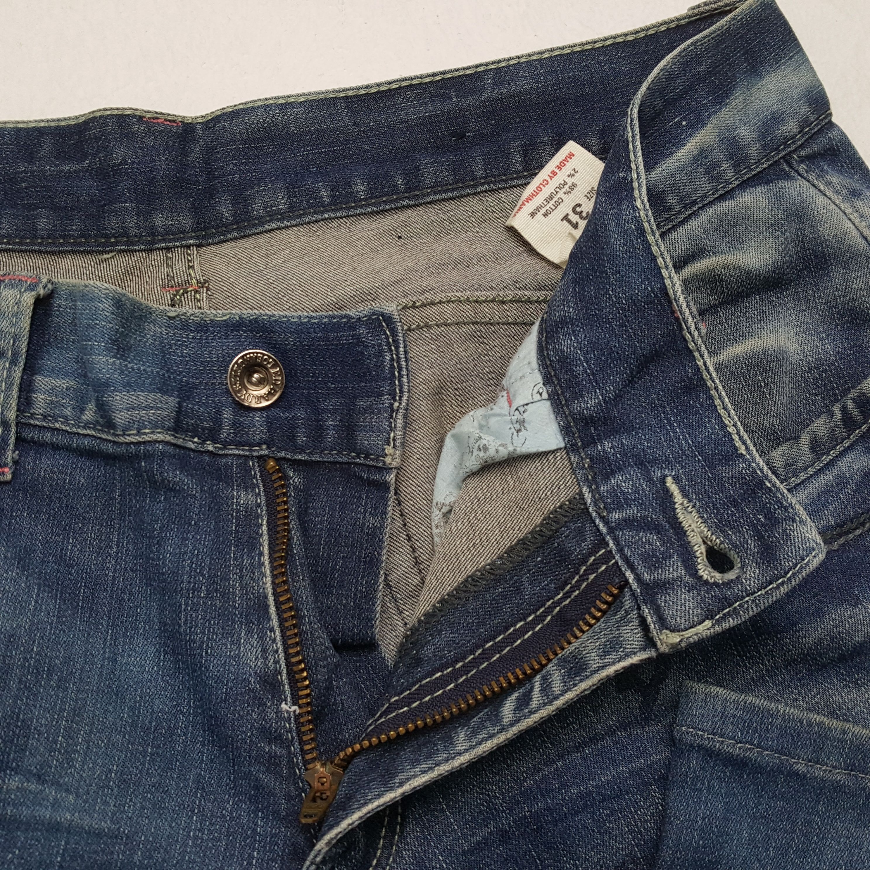 Christian Audigier × Ed Hardy × Vintage ED HARDY Skulls Design Rock Punk Streetwear Style Jeans Size US 32 / EU 48 - 12 Thumbnail