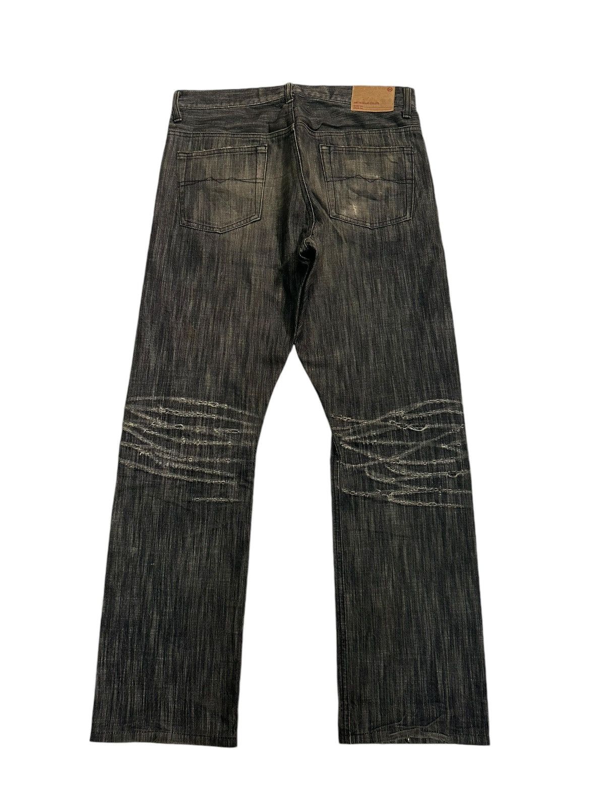 If Six Was Nine × Japanese Brand × Le Grande Bleu (L.G.B.) MK HOMME DISTRESSED DENIM MADE IN JAPAN RARE 🎌☠️☠️ Size US 32 / EU 48 - 13 Thumbnail
