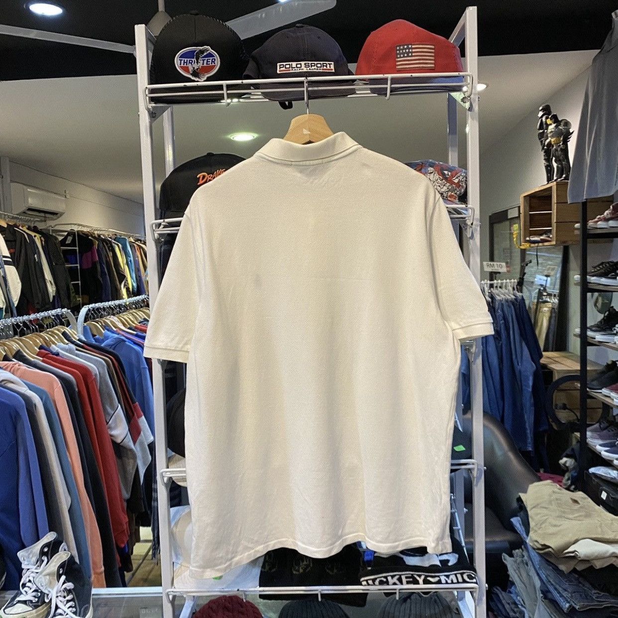 Polo Ralph Lauren Vintage 90s Polo Ralph Lauren POLO Hi Tech White Polo Shirt Size US L / EU 52-54 / 3 - 2 Thumbnail