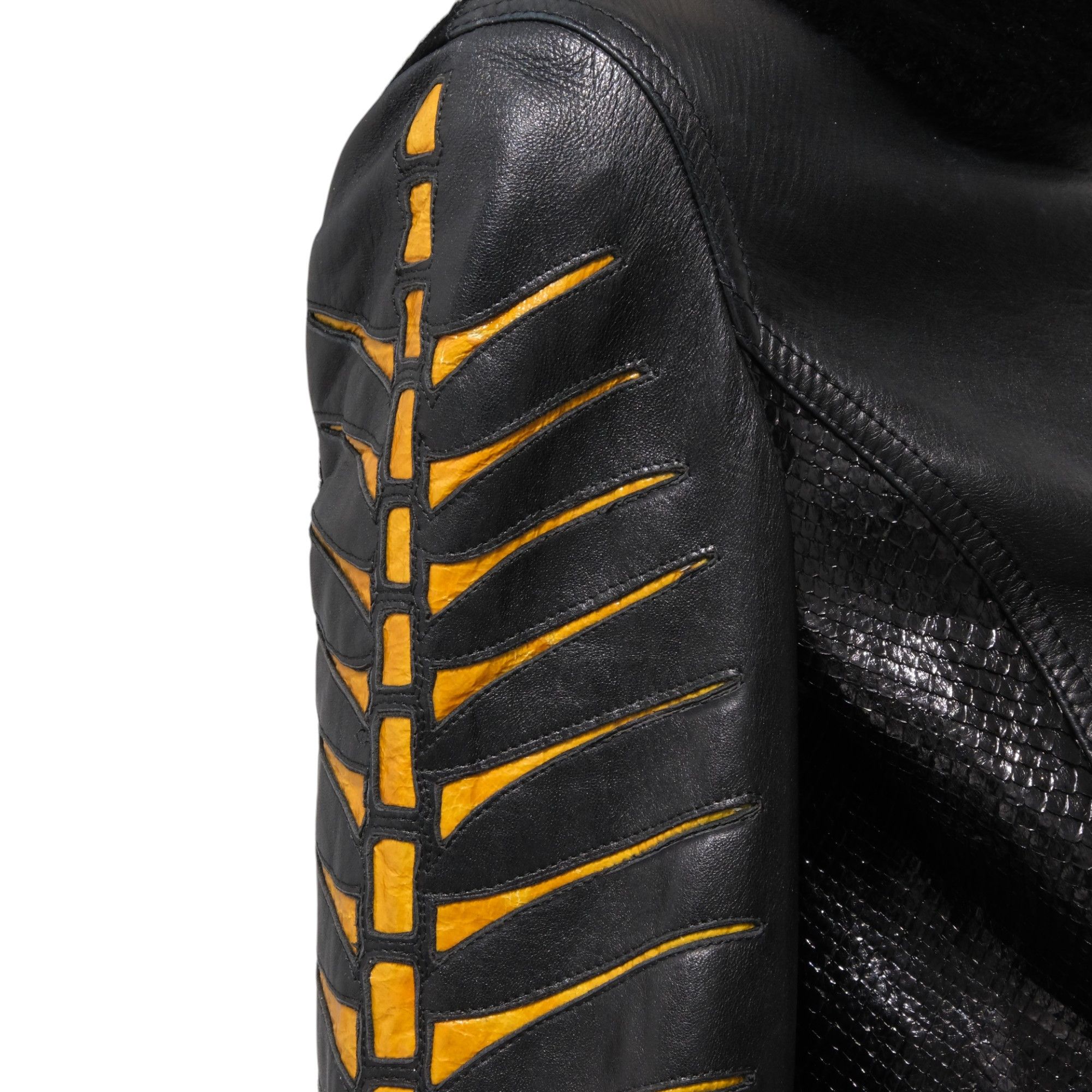 Roberto Cavalli FW2000 ICONIC Skeleton Double Rider Jacket Size M / US 6-8 / IT 42-44 - 5 Thumbnail