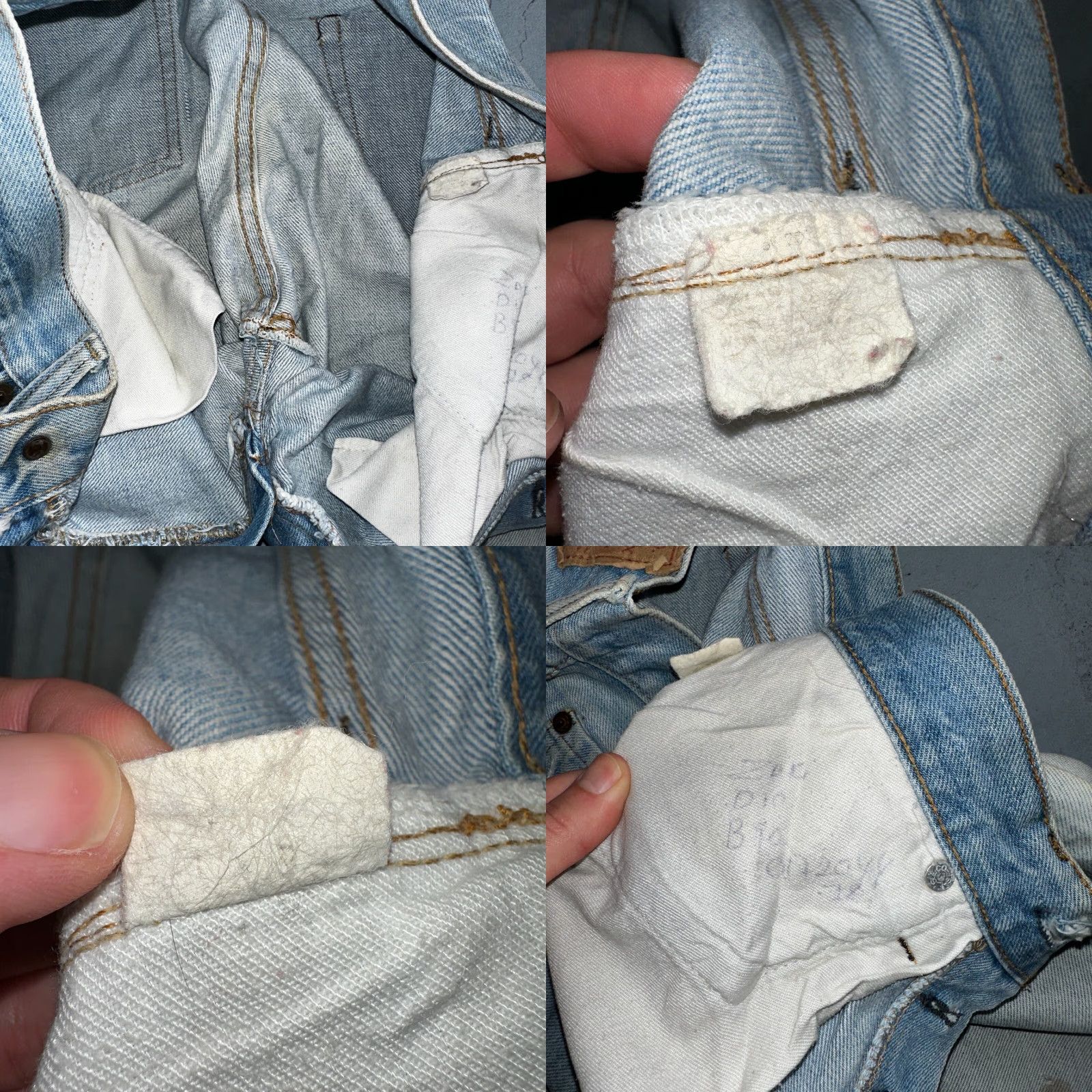 Levi's Levi's 501 XX Jeans Vintage 80s Light Wash USA Denim Classic Straight Men 29x30 Blue Distressed Size US 29 - 8 Thumbnail