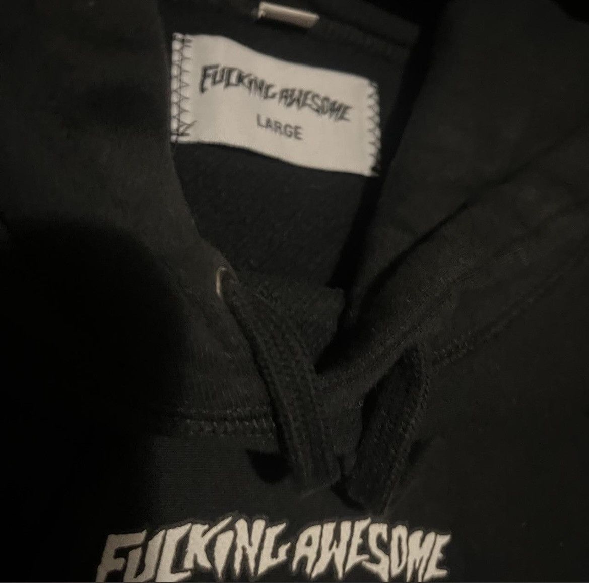 Fucking Awesome FA Mini Logo Hoodie Black Size US L / EU 52-54 / 3 - 2 Thumbnail