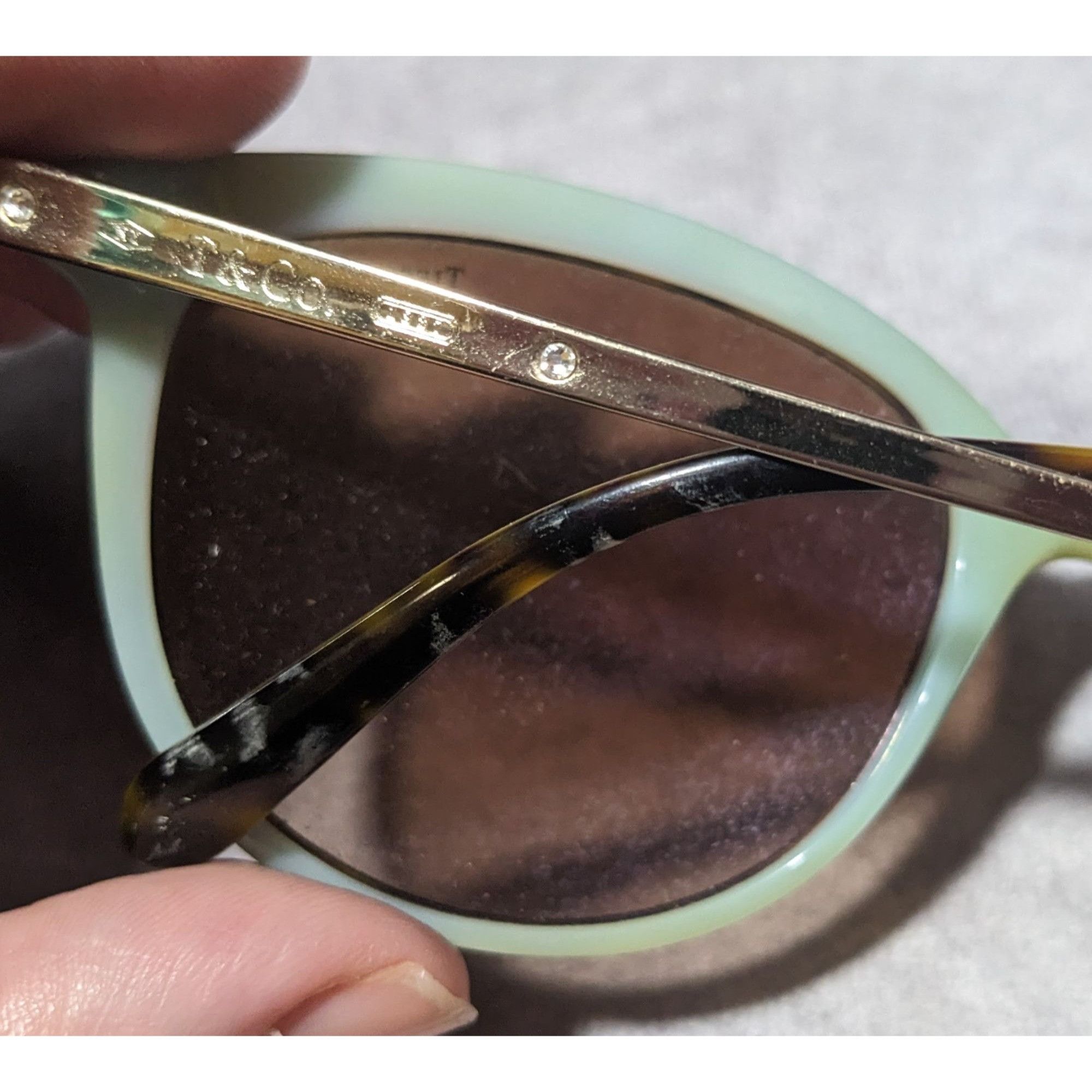 Tiffany & Co. Tiffany & Co Tortoise And Blue Sunglasses Size ONE SIZE - 8 Thumbnail