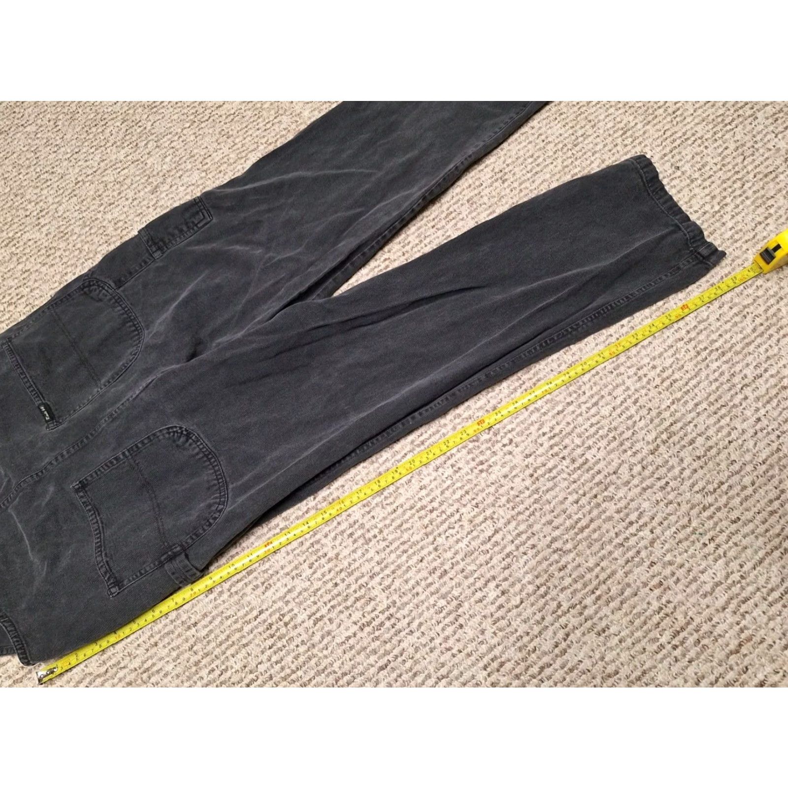 Route 66 VINTAGE Route 66 Overalls Women Black L Denim 100% Cotton Pockets Wide Buckle Square Neck Casual All Seasons Y2k Retro Size 36" / US 14 / IT 50 - 5 Thumbnail