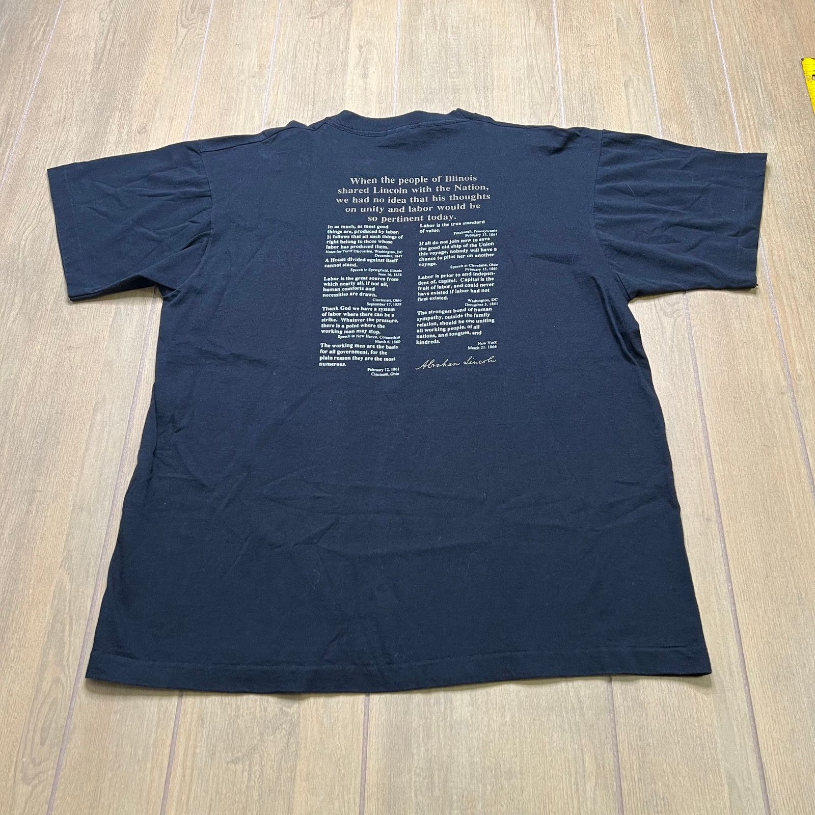 Fruit Of The Loom APWU Abraham Lincoln Union T Shirt Mens XL Made in USA Size US XL / EU 56 / 4 - 7 Thumbnail