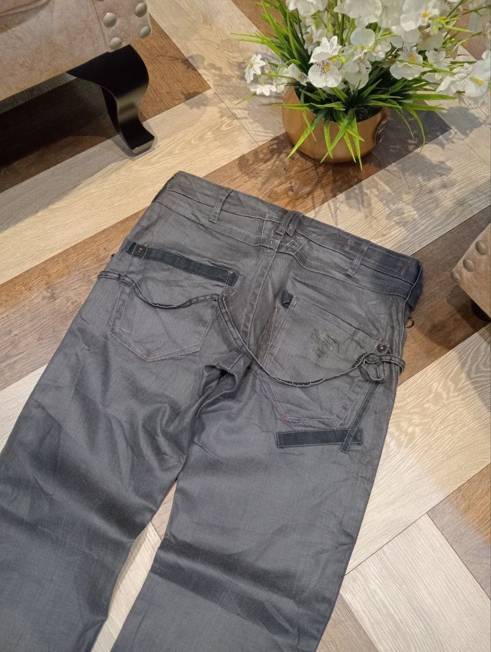 Marithe + Francois Girbaud LE JEAN DE MARITHE FRANCOIS GIRBAUD STRETCH DENIM PANTS Size US 34 / EU 50 - 12 Thumbnail
