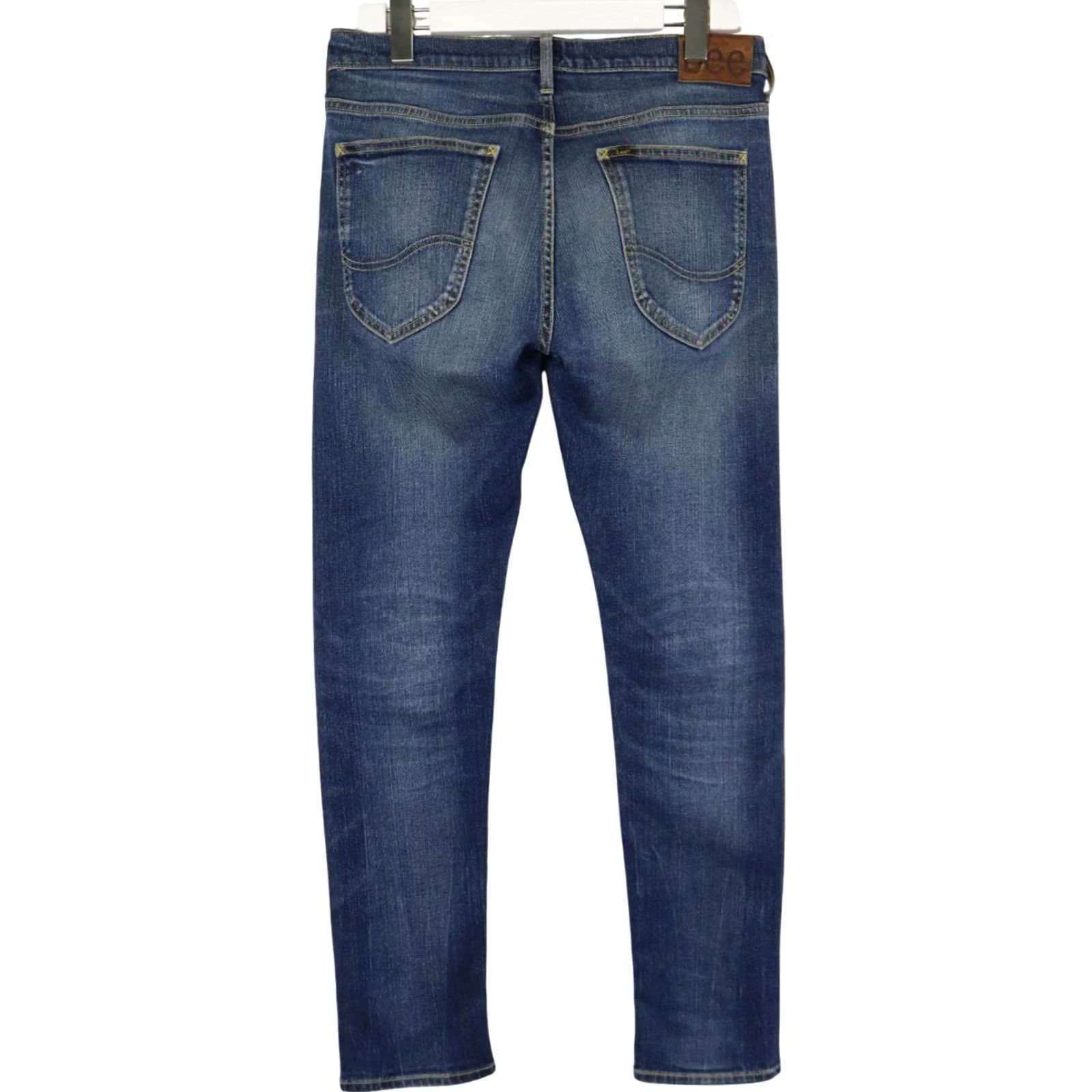 Lee Lee Luke Jeans Men's W31/L32 Fade Effect Whiskers Zip Fly Blue Stretch Slim Fit Size US 31 - 2 Thumbnail
