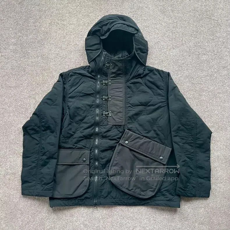 Neighborhood Iron Buckle Hooded Windbreaker Cotton Jacket
