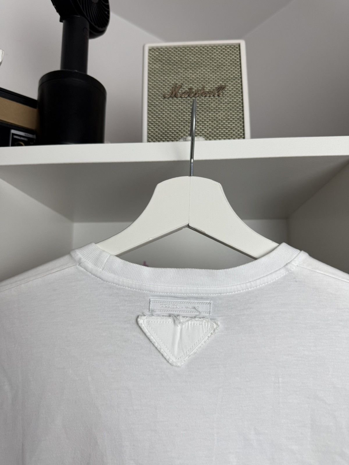 Designer × Prada Prada basic white short sleeve t-shirt tee M designer casual Size M / US 6-8 / IT 42-44 - 4 Thumbnail