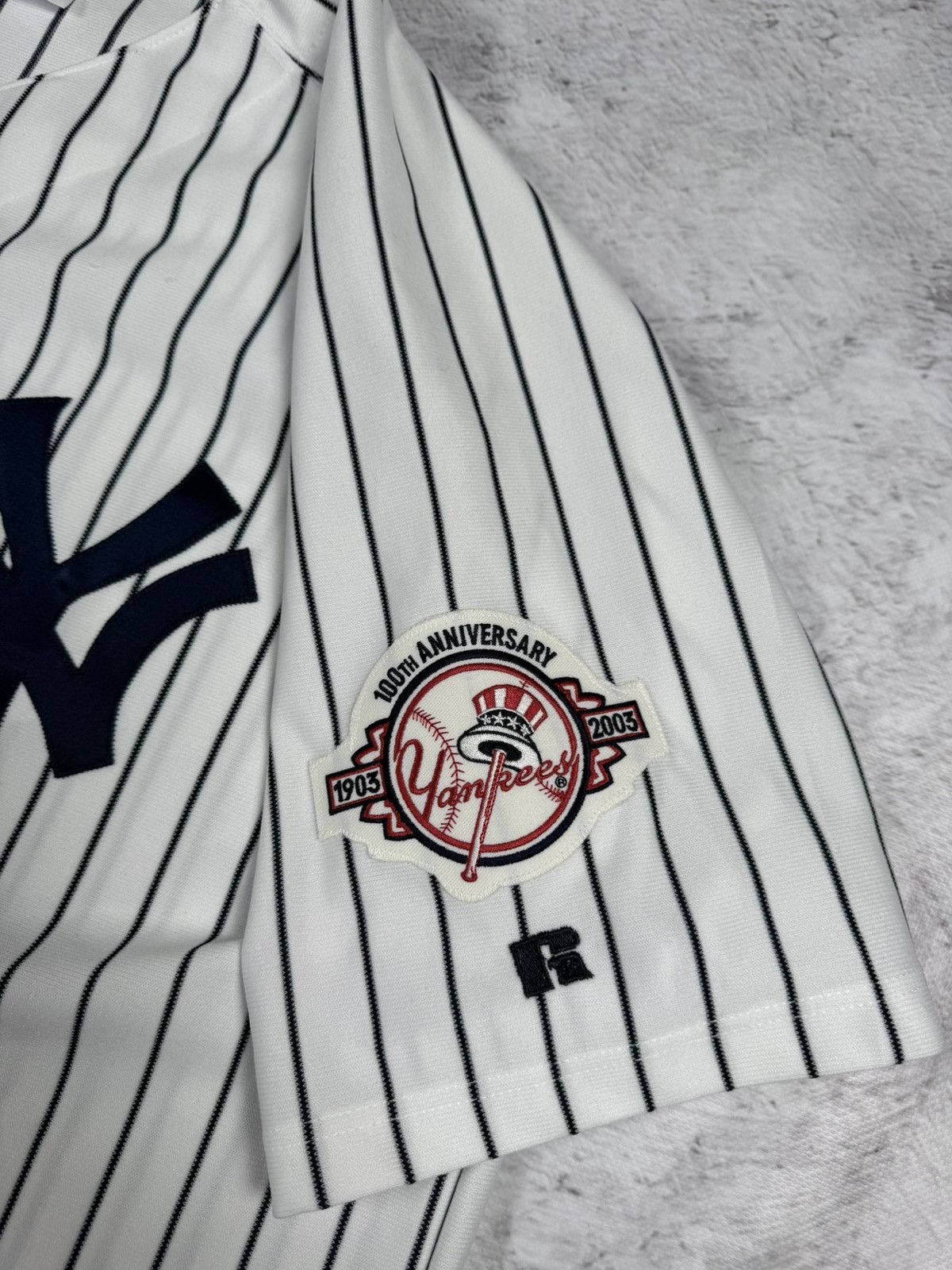 New York Yankees × Russell Athletic × Vintage Vintage New York Yankees Russell Athletic Jersey 2003 Size US XL / EU 56 / 4 - 3 Thumbnail