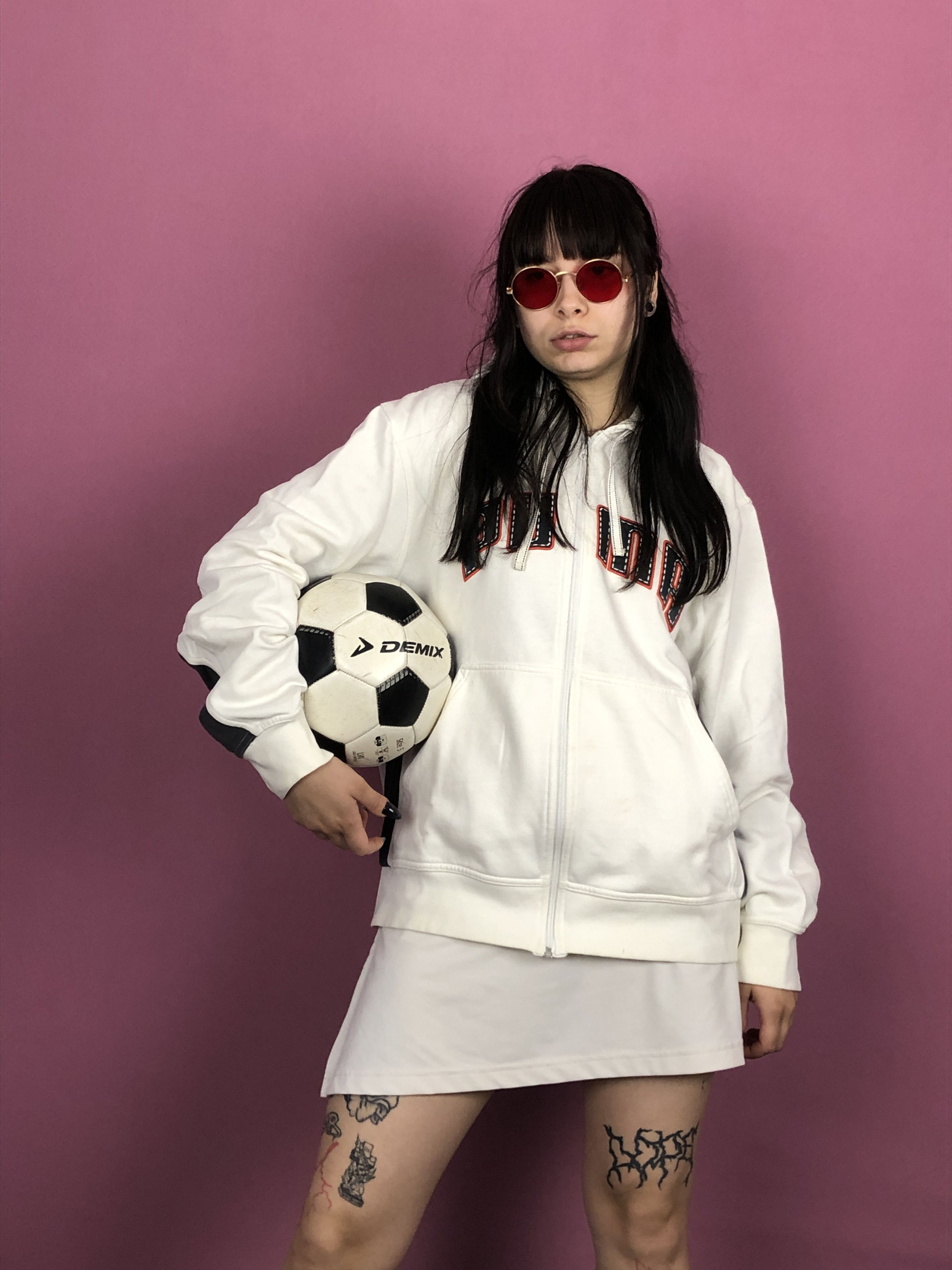 Puma × Vintage 90s Puma Vintage Women's Zip Hoodie - XL Size XL / US 12-14 / IT 48-50 - 5 Thumbnail