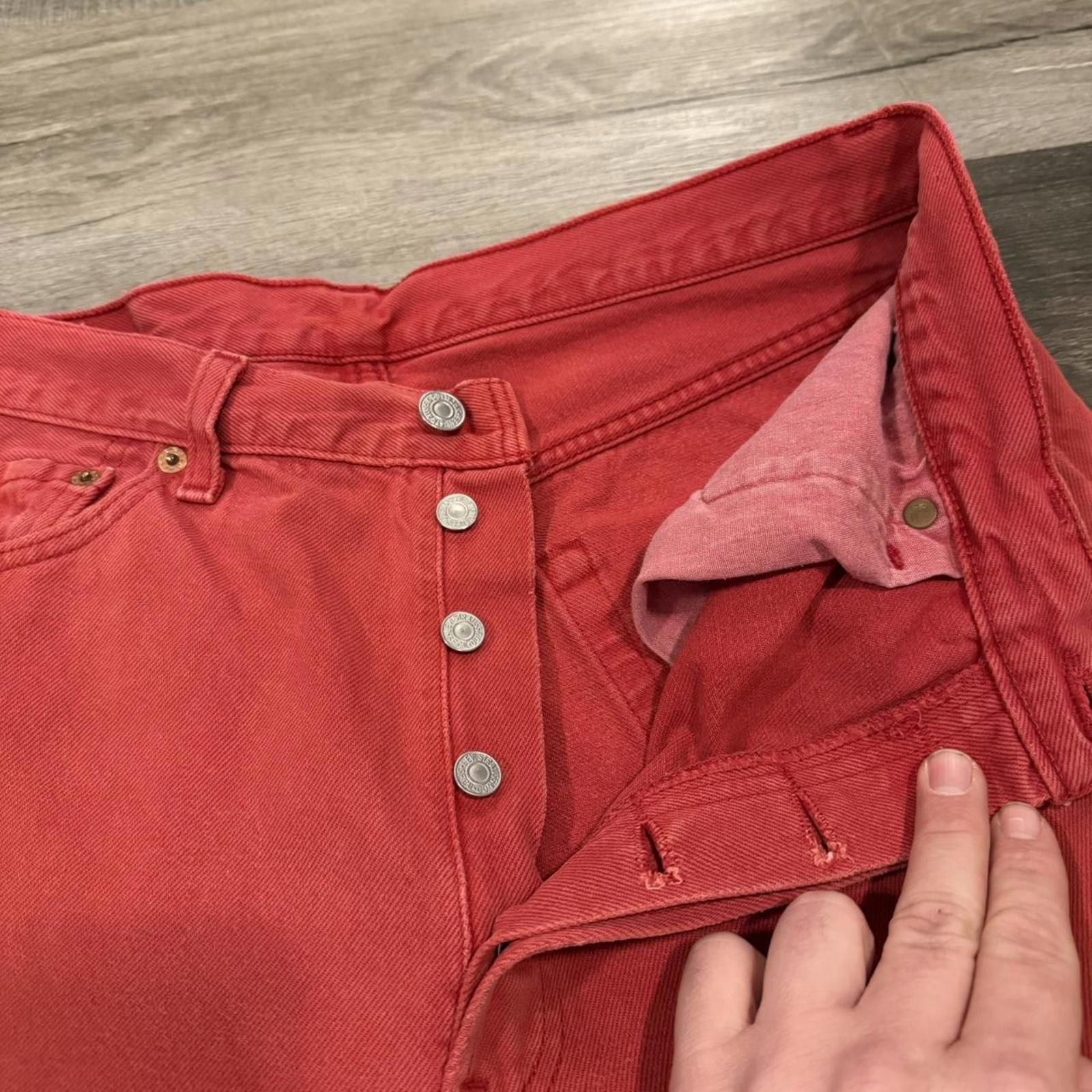 Levi's vintage Levi’s 501 jeans made in USA RED 90s 34x32 Size US 34 / EU 50 - 7 Thumbnail