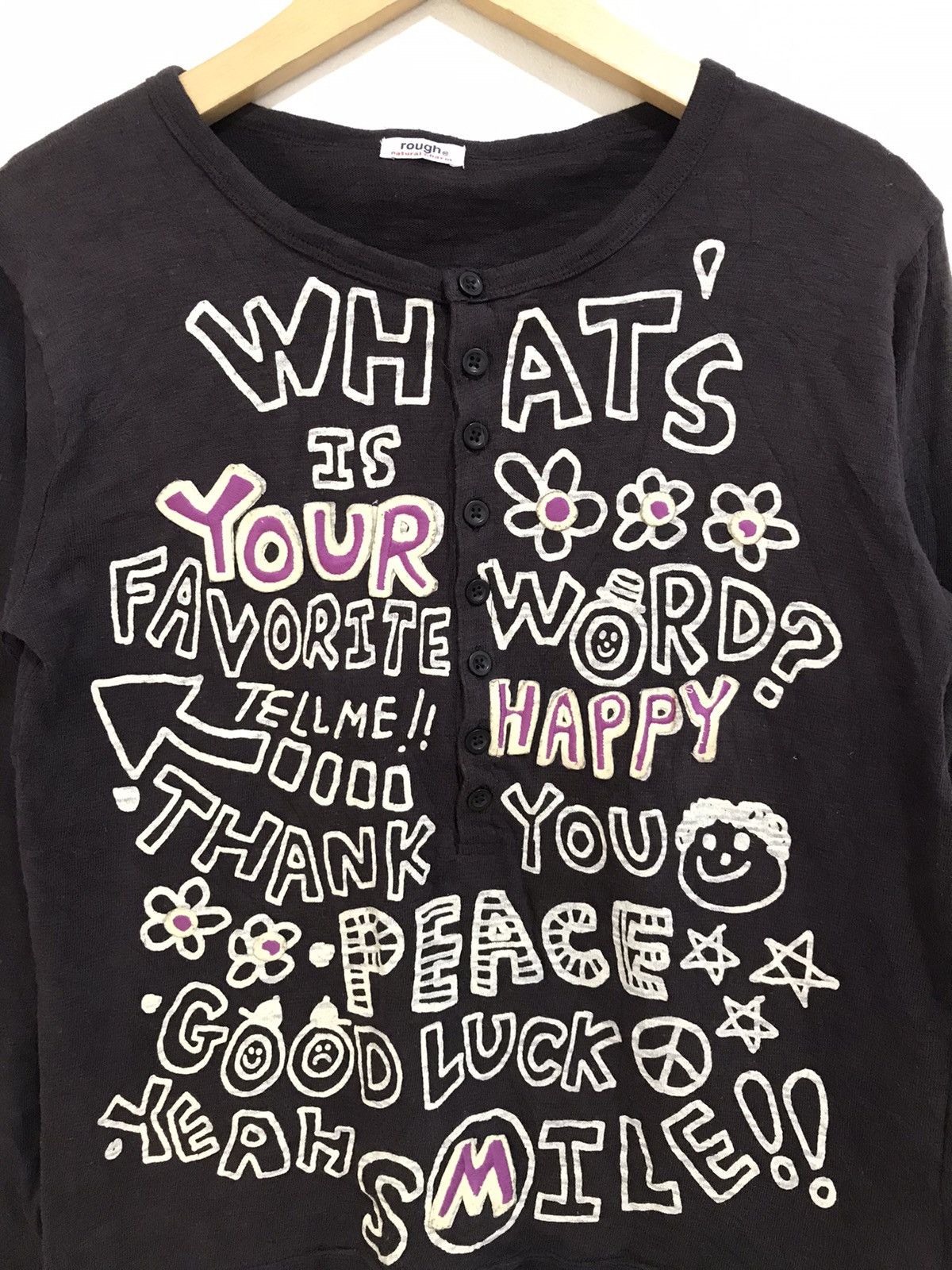 Hysteric Glamour Japanese Rough Poem LongSleeveHalf button Size US S / EU 44-46 / 1 - 3 Thumbnail