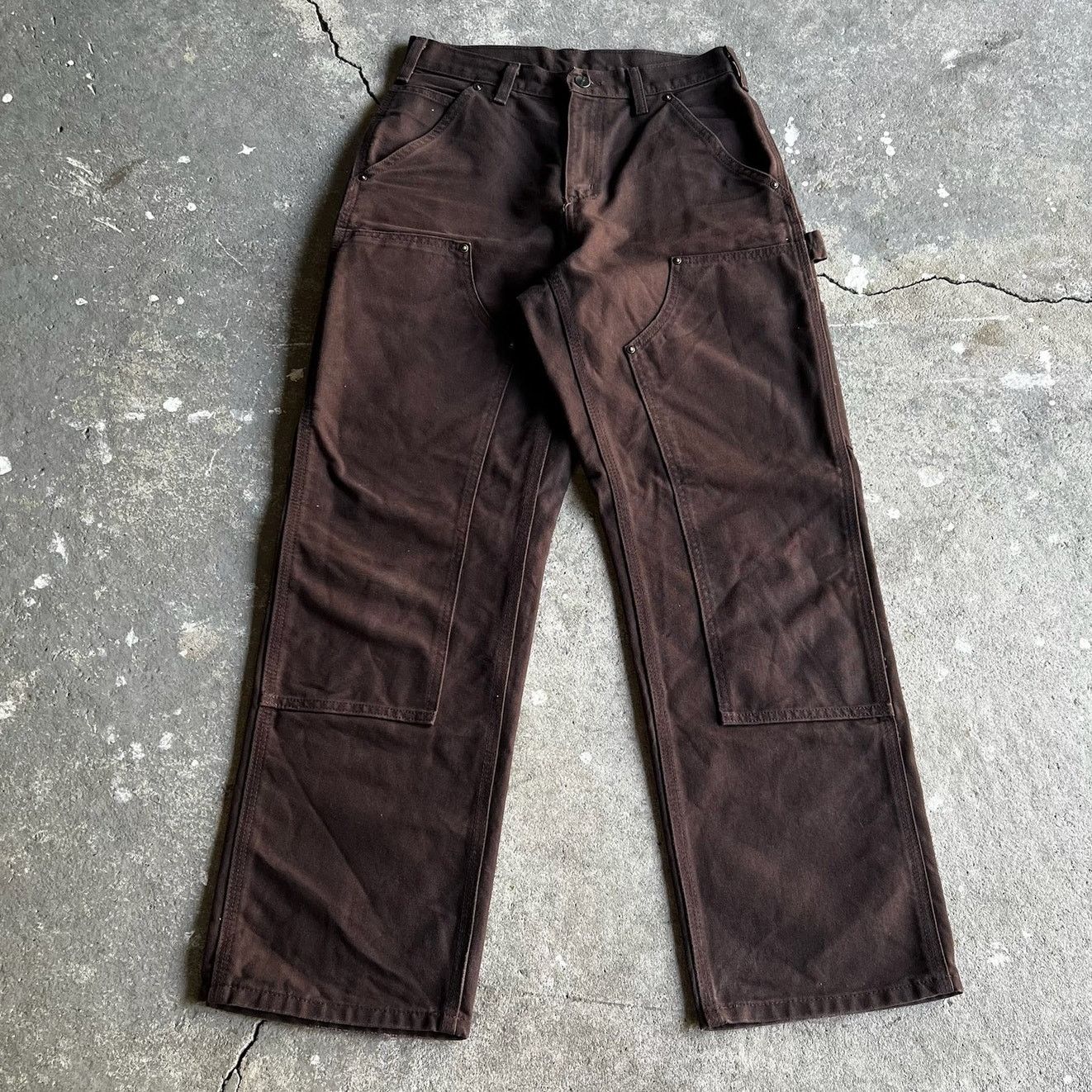 Carhartt × Vintage Carhartt brown double knee work wear carpenter pants Size US 30 / EU 46 - 1 Thumbnail