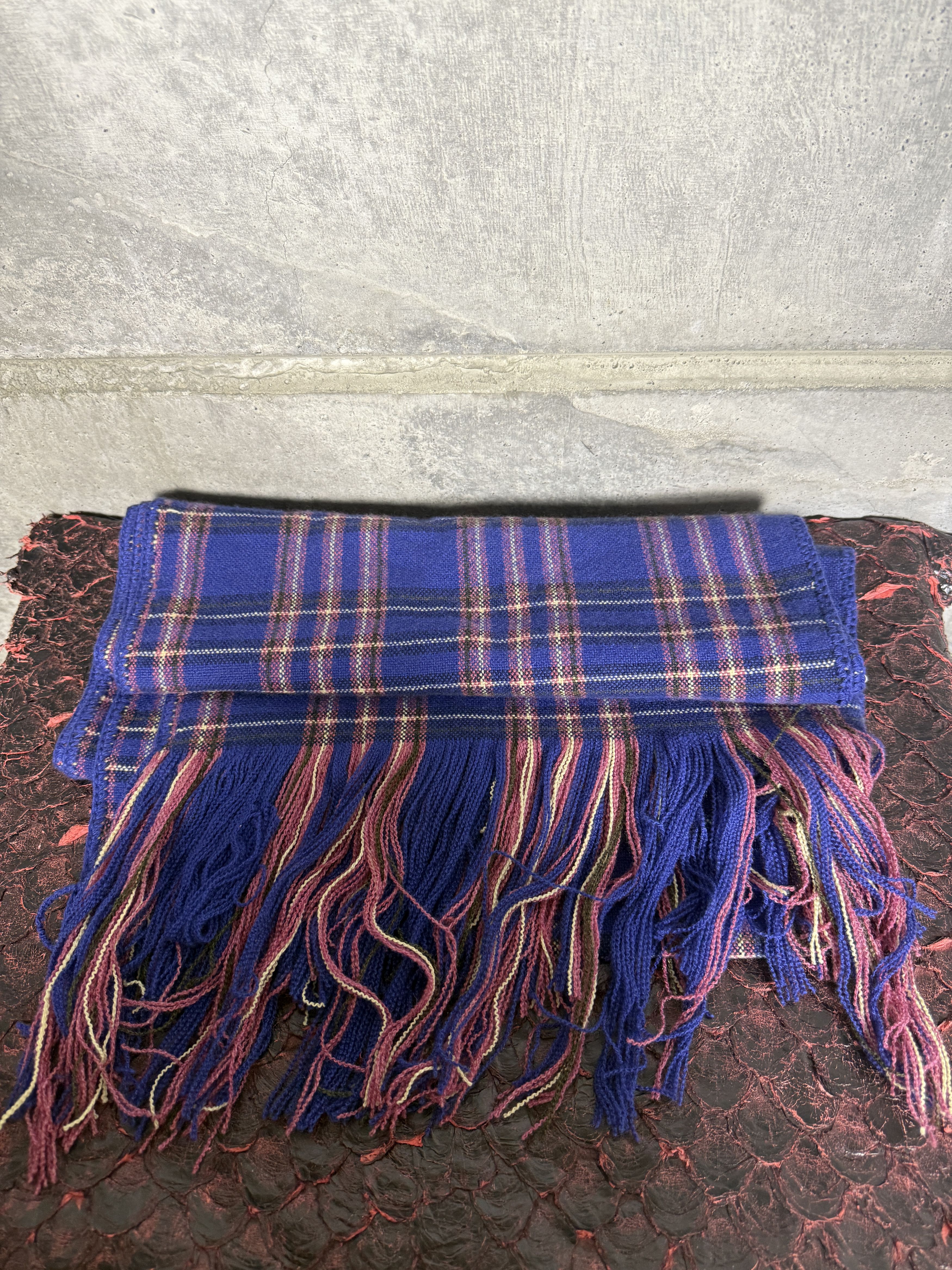 The Elder Statesman $2500 The Elder Statesman Cloud Tartan Cashmere Scarf Size ONE SIZE - 3 Thumbnail