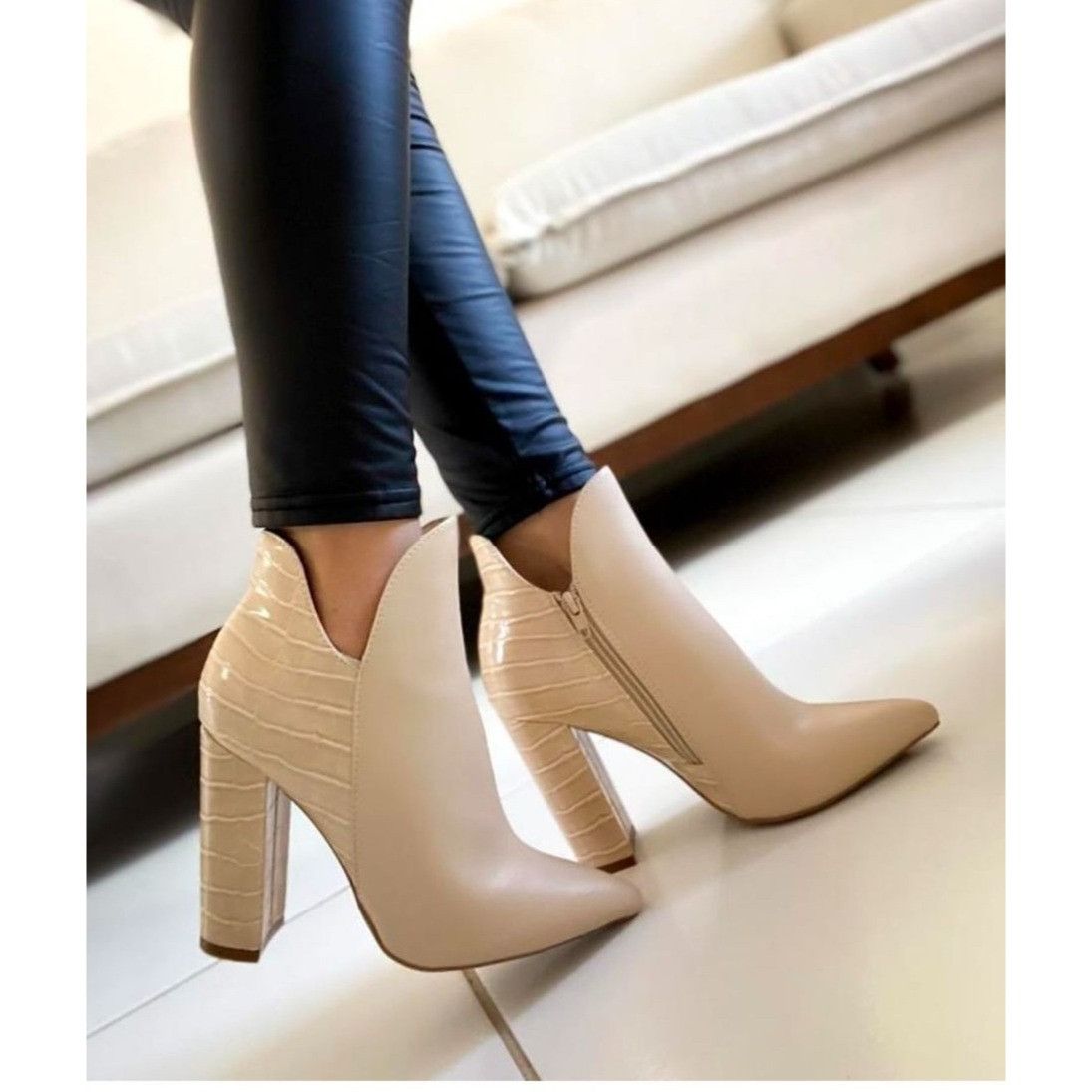 Other QUPID / Signal-84X / Beige / Faux Leather & Croc / Embossed Size US 10 / IT 40 - 4 Thumbnail