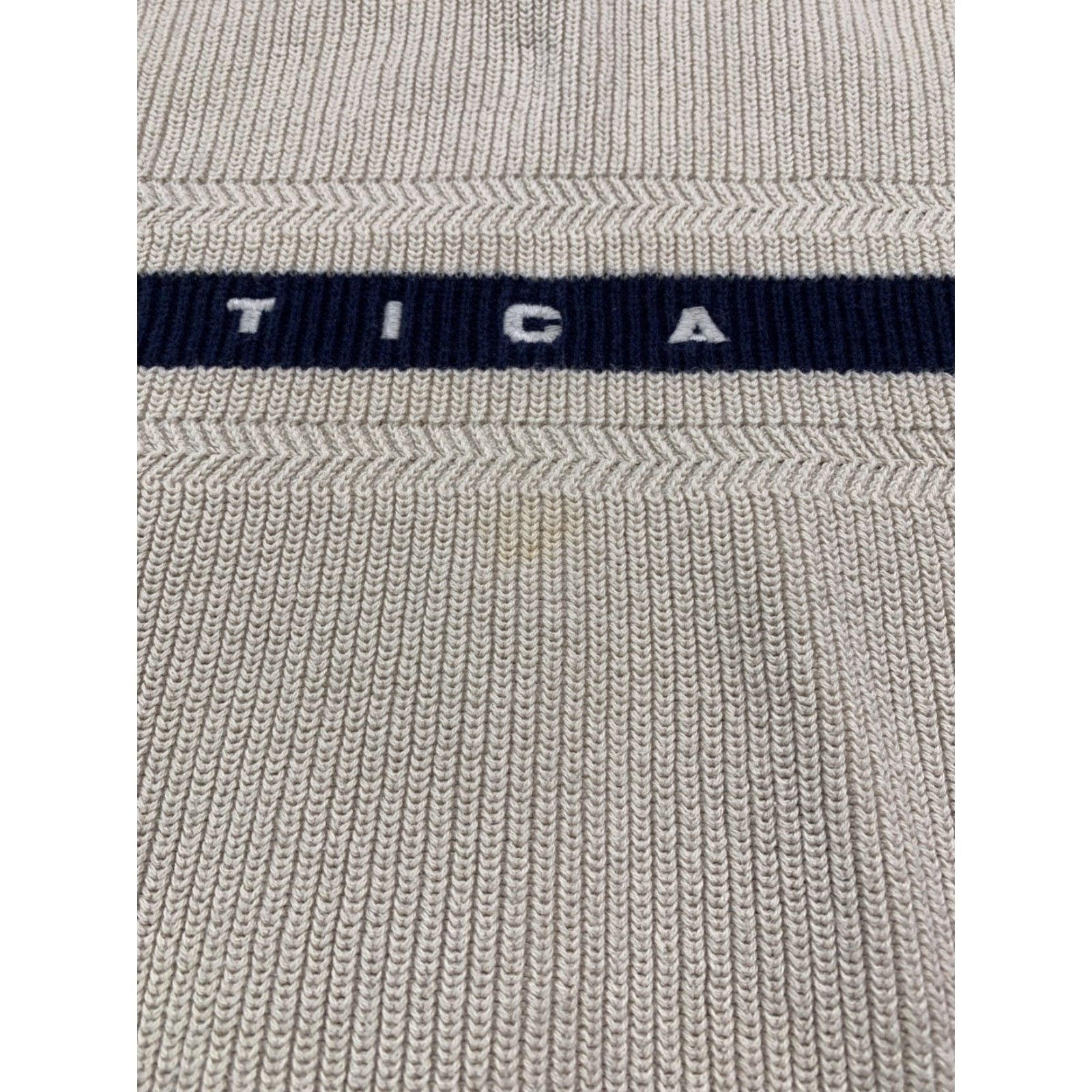 Nautica VINTAGE Nautica Knit Sweater Mens Crew Neck Striped Logo Short Sleeve? Size US M / EU 48-50 / 2 - 7 Thumbnail