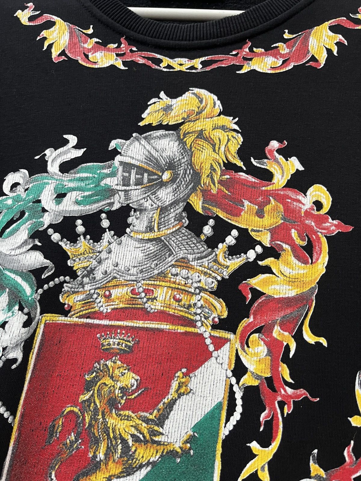 Dolce & Gabbana Dolce & Gabbana black sweatshirt Heraldic Sicilia print Size US S / EU 44-46 / 1 - 5 Thumbnail