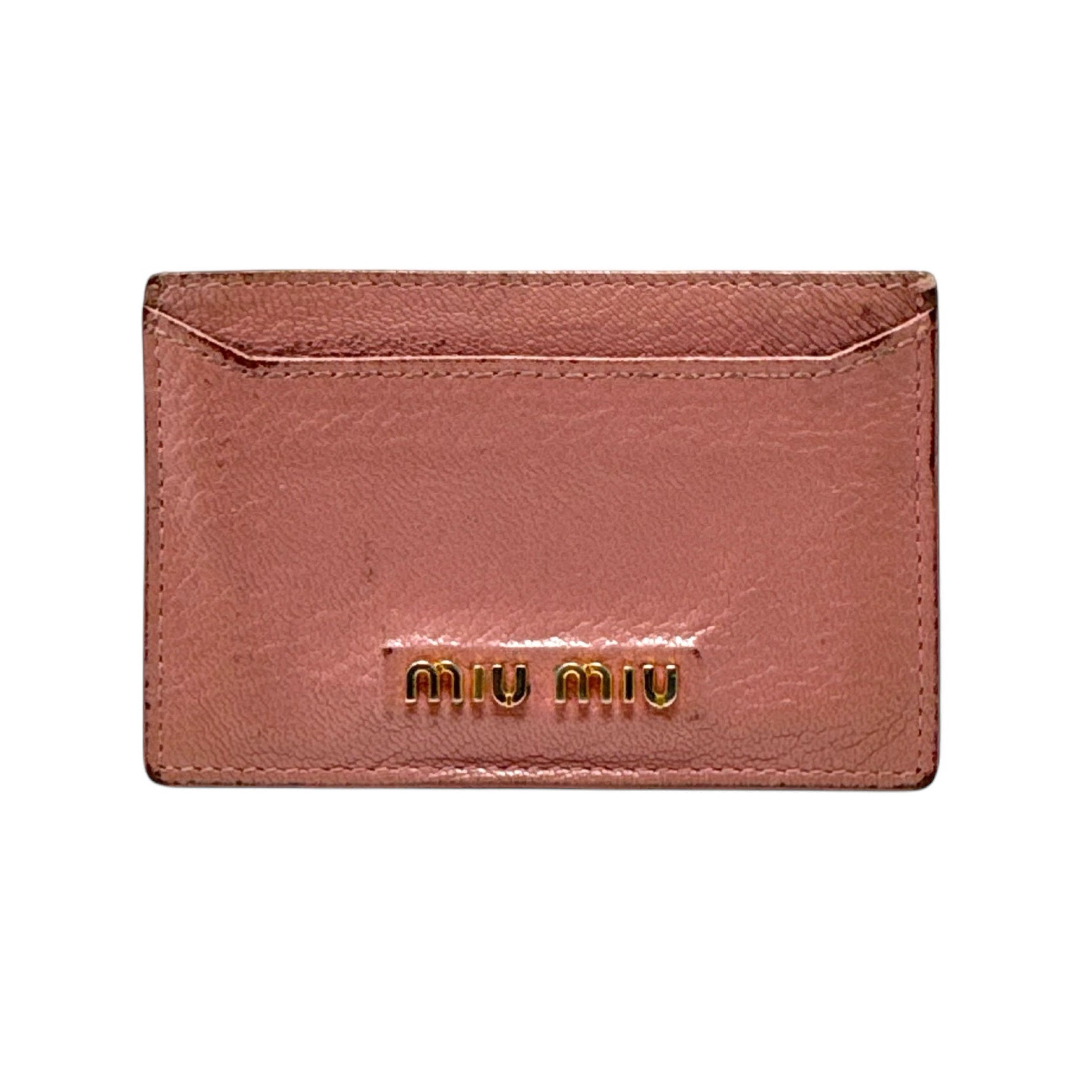 Miu Miu Miu Miu Leather Card Holder Size ONE SIZE - 1 Thumbnail