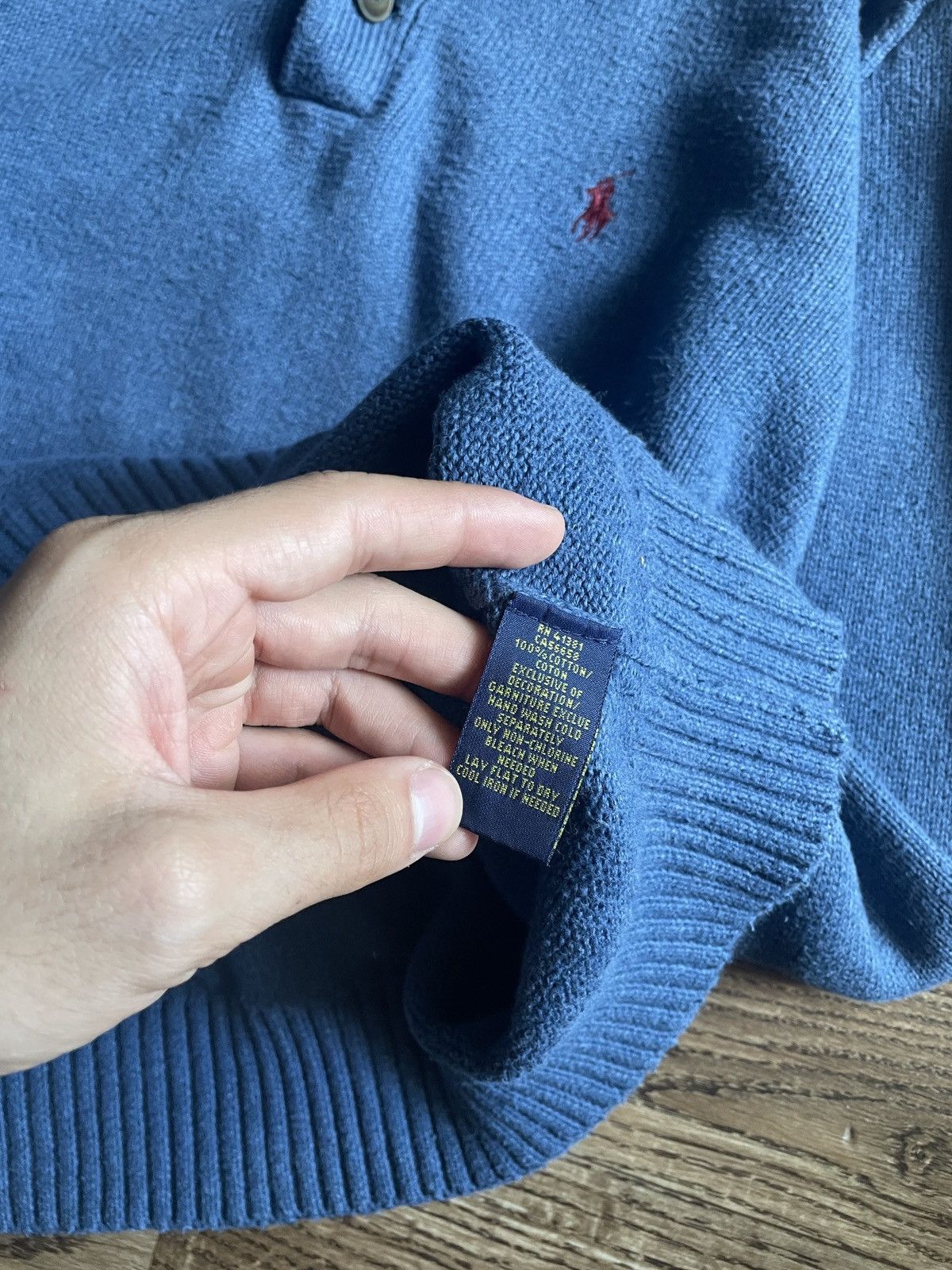 Polo Ralph Lauren Vintage Polo Ralph Lauren knit sweater 1/4 button up Size US M / EU 48-50 / 2 - 6 Thumbnail