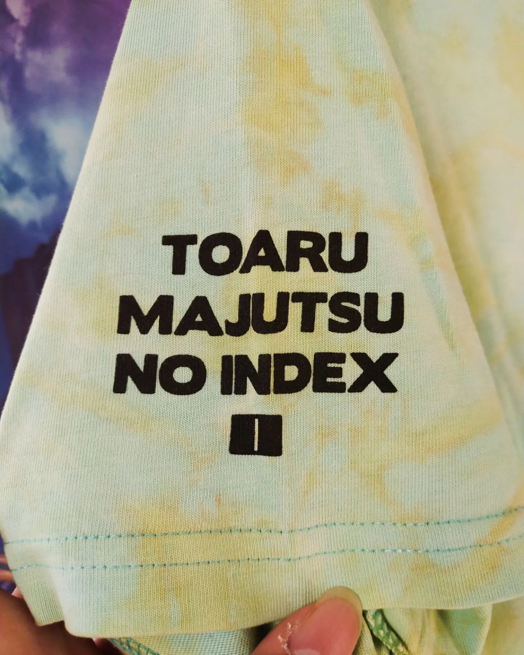 Anime Toaru Majutsu no Indekkusu Mikoto Tie Dye Art Anime Tees Size US S / EU 44-46 / 1 - 3 Thumbnail