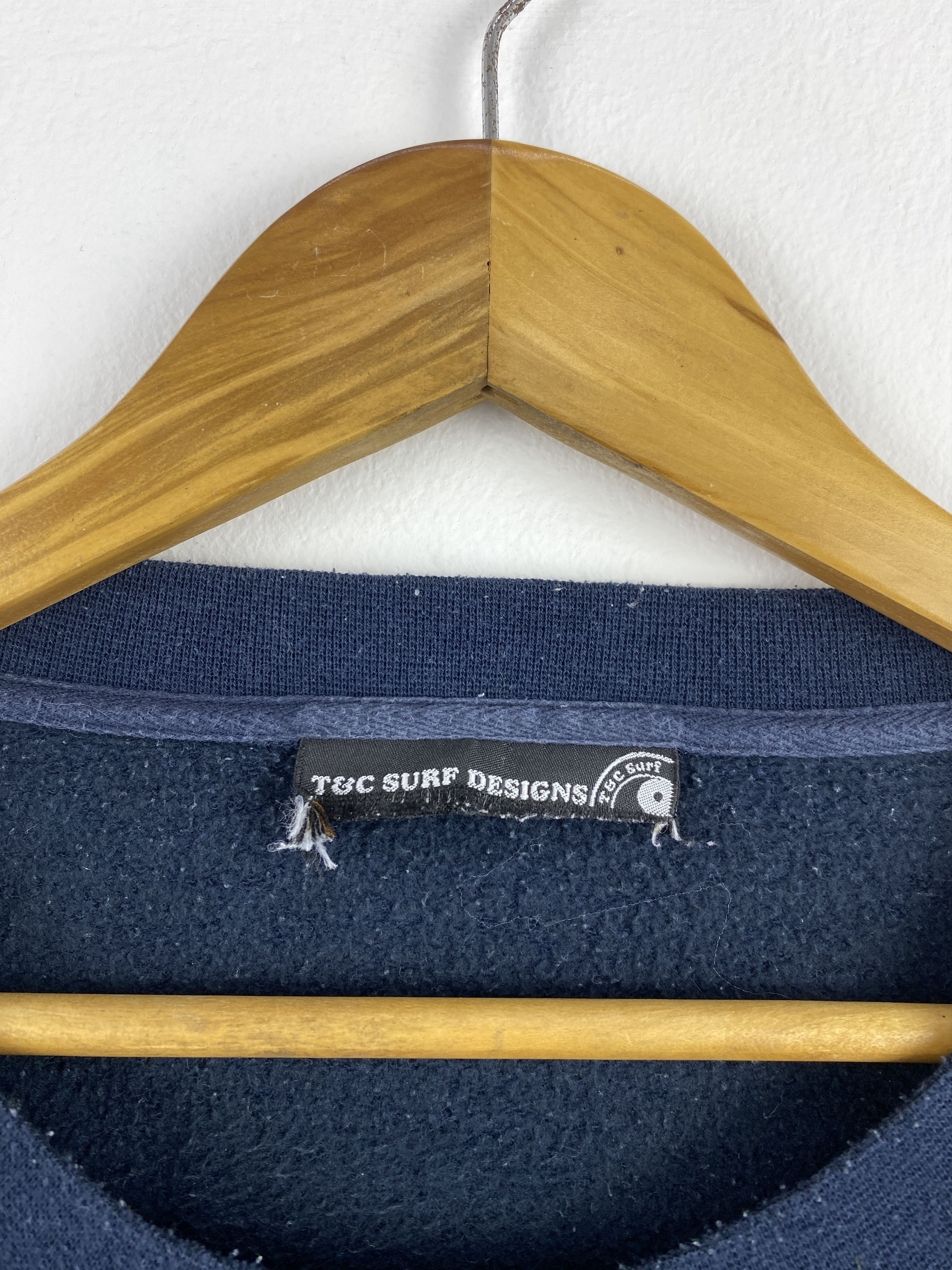 Vintage Vintage T&C Surf Wording Crewneck Sweatshirt SH0453 Size US L / EU 52-54 / 3 - 9 Thumbnail