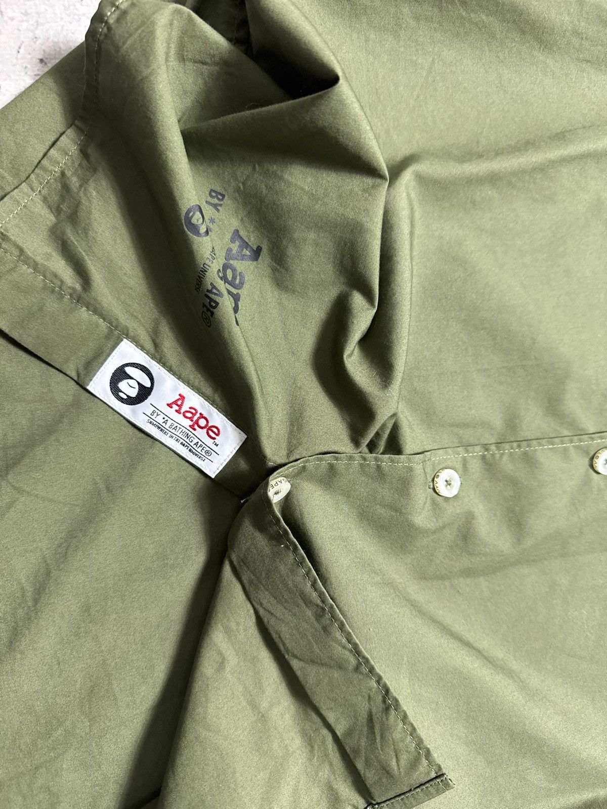 Aape Aape by A Bathing Ape Bape Button Up Short Sleeve Shirt Size US S / EU 44-46 / 1 - 9 Thumbnail