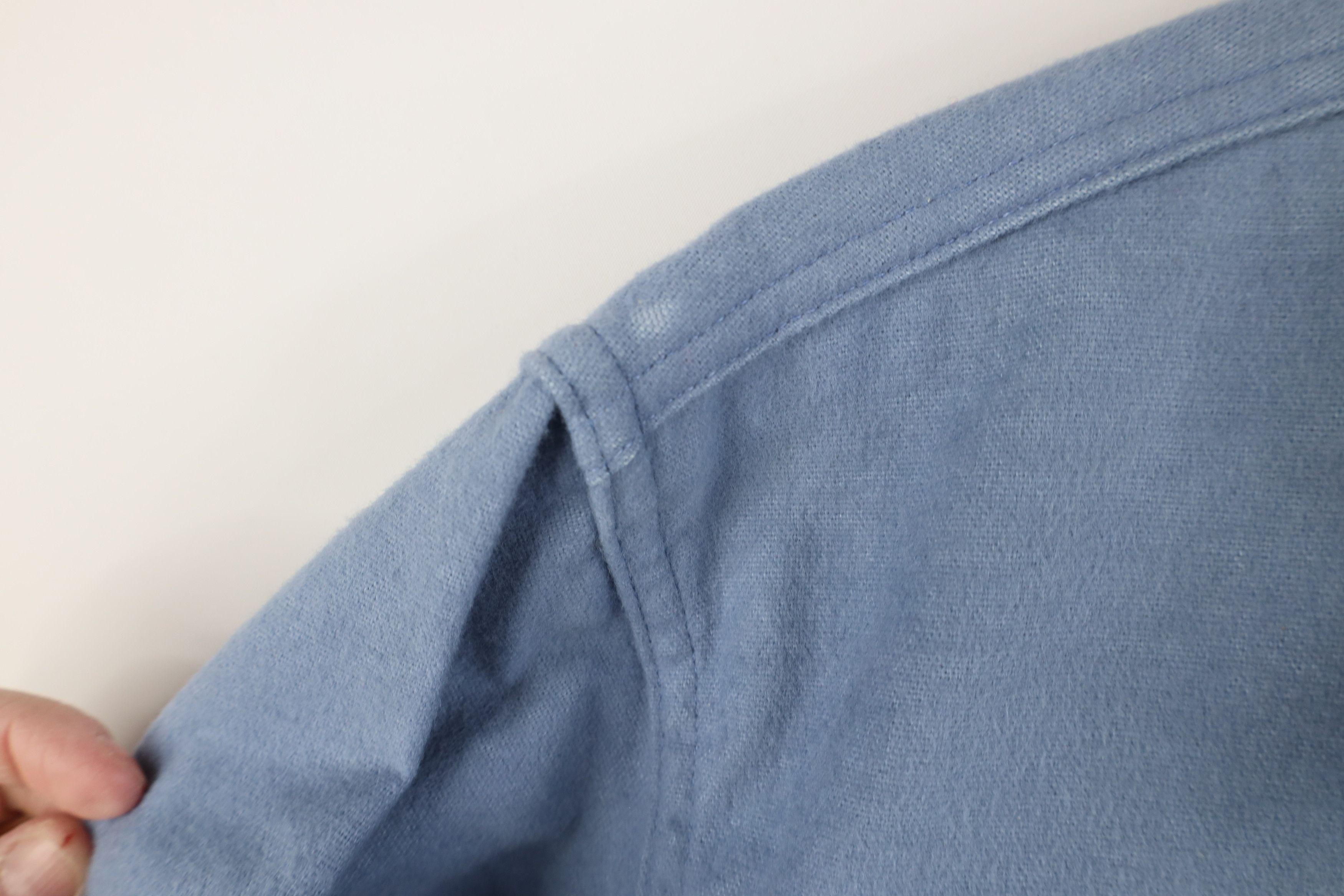 Vintage Vintage 70s Big Mac Chamois Cloth Button Shirt Blue USA Size US XL / EU 56 / 4 - 6 Thumbnail