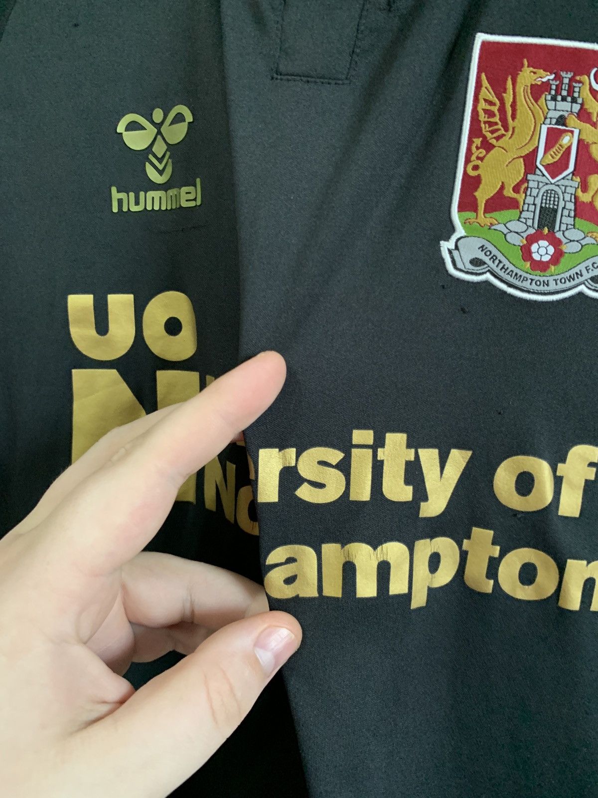 Hummel Northampton Town Away Football Shirt Hummel Soccer Jersey Size US S / EU 44-46 / 1 - 11 Thumbnail