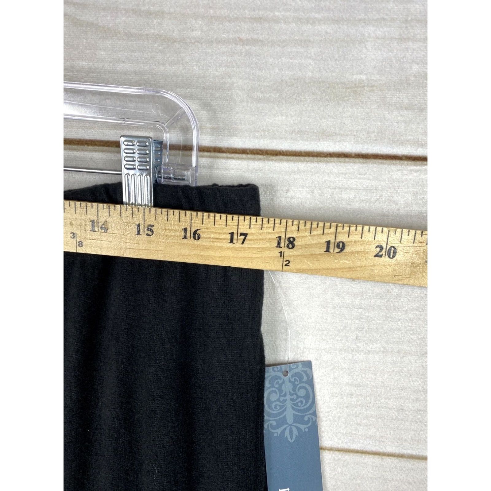 Vintage Passport Pants Womens XL 18-20 Black Soft Fleece Lightweight Stretch Pull On NWT Size 40" / US 18 - 4 Thumbnail