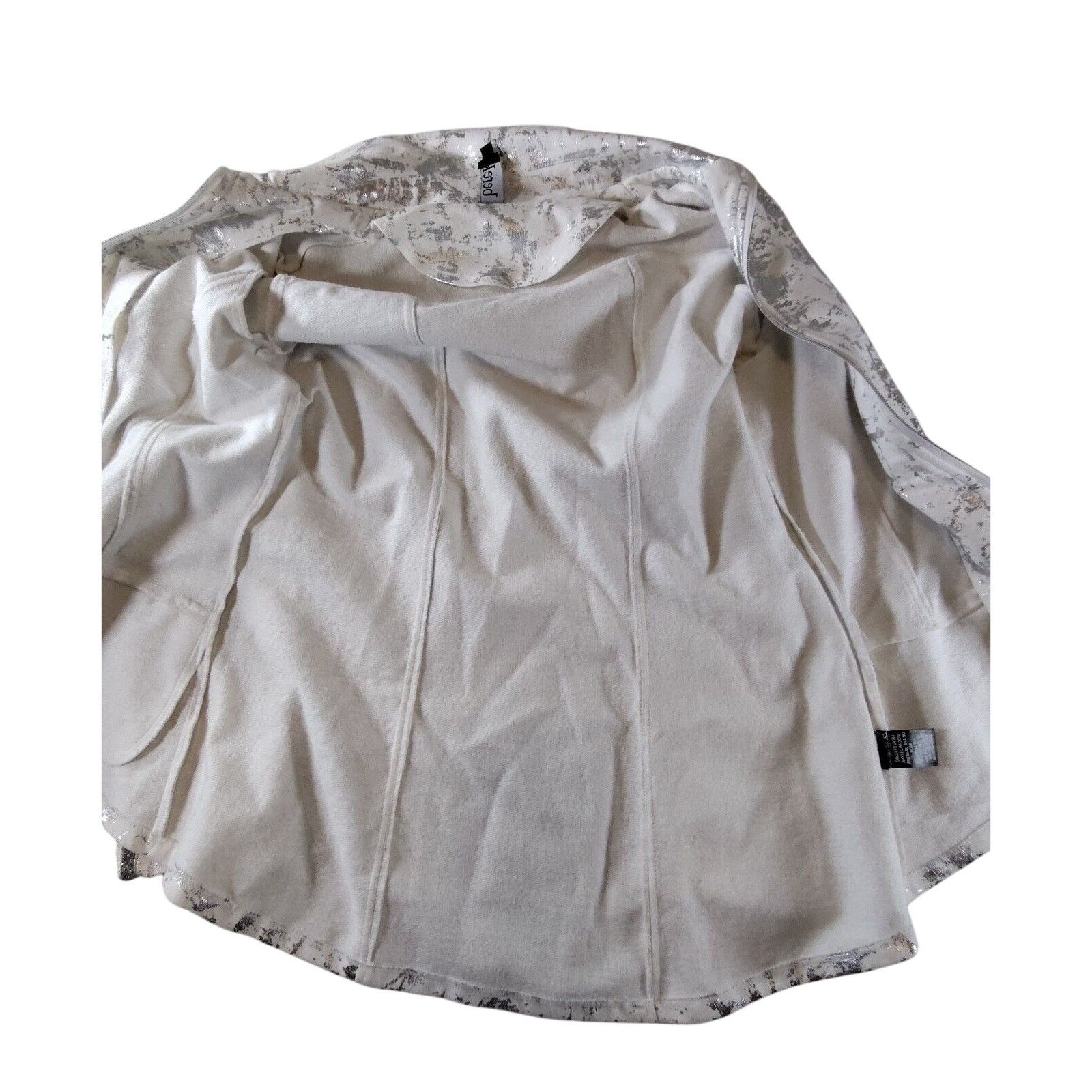 Other berek Metallic Full Zip Jacket White Silver Gold Small Size S / US 4 / IT 40 - 8 Thumbnail
